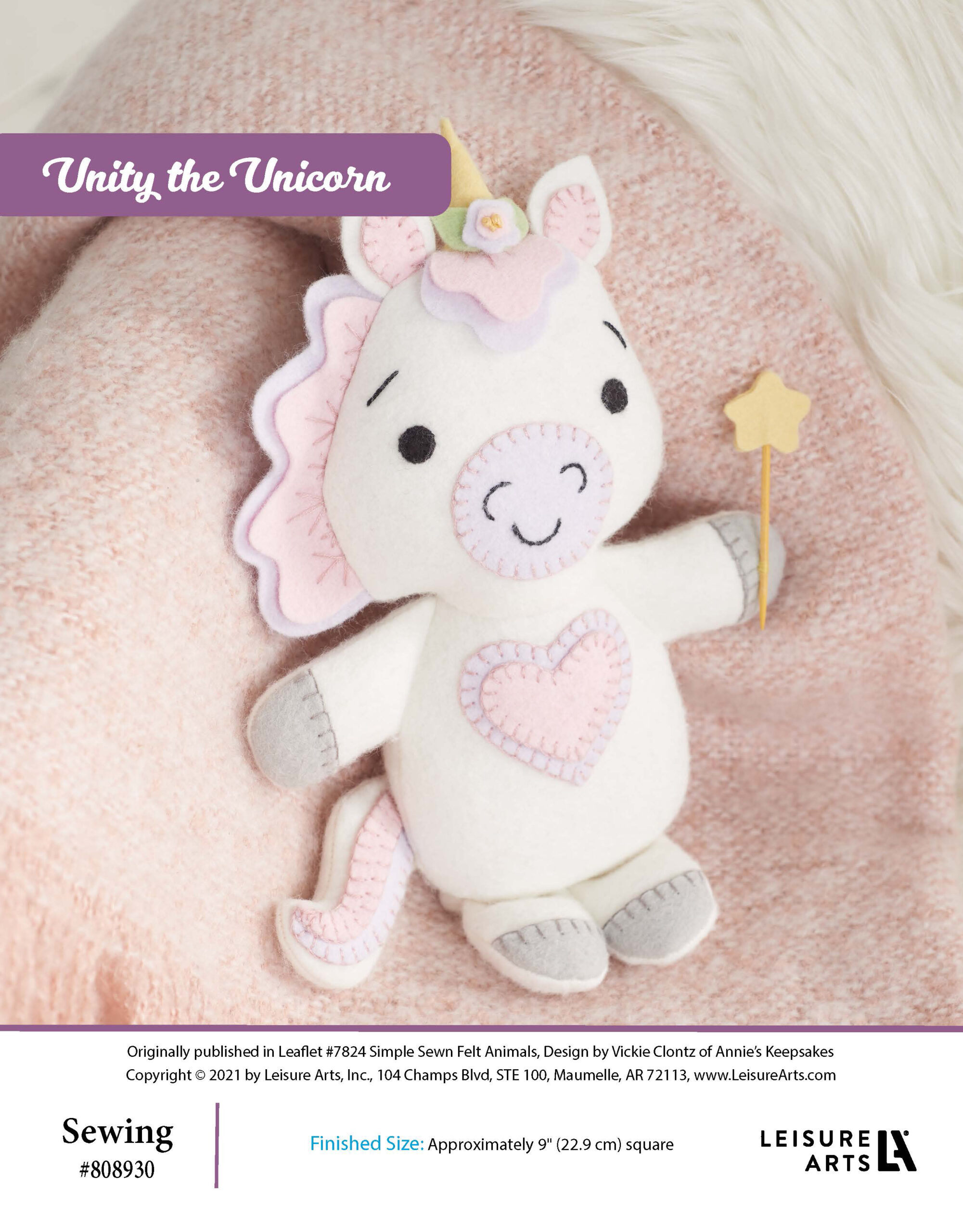 Leisure Arts ePattern Unity the Unicorn