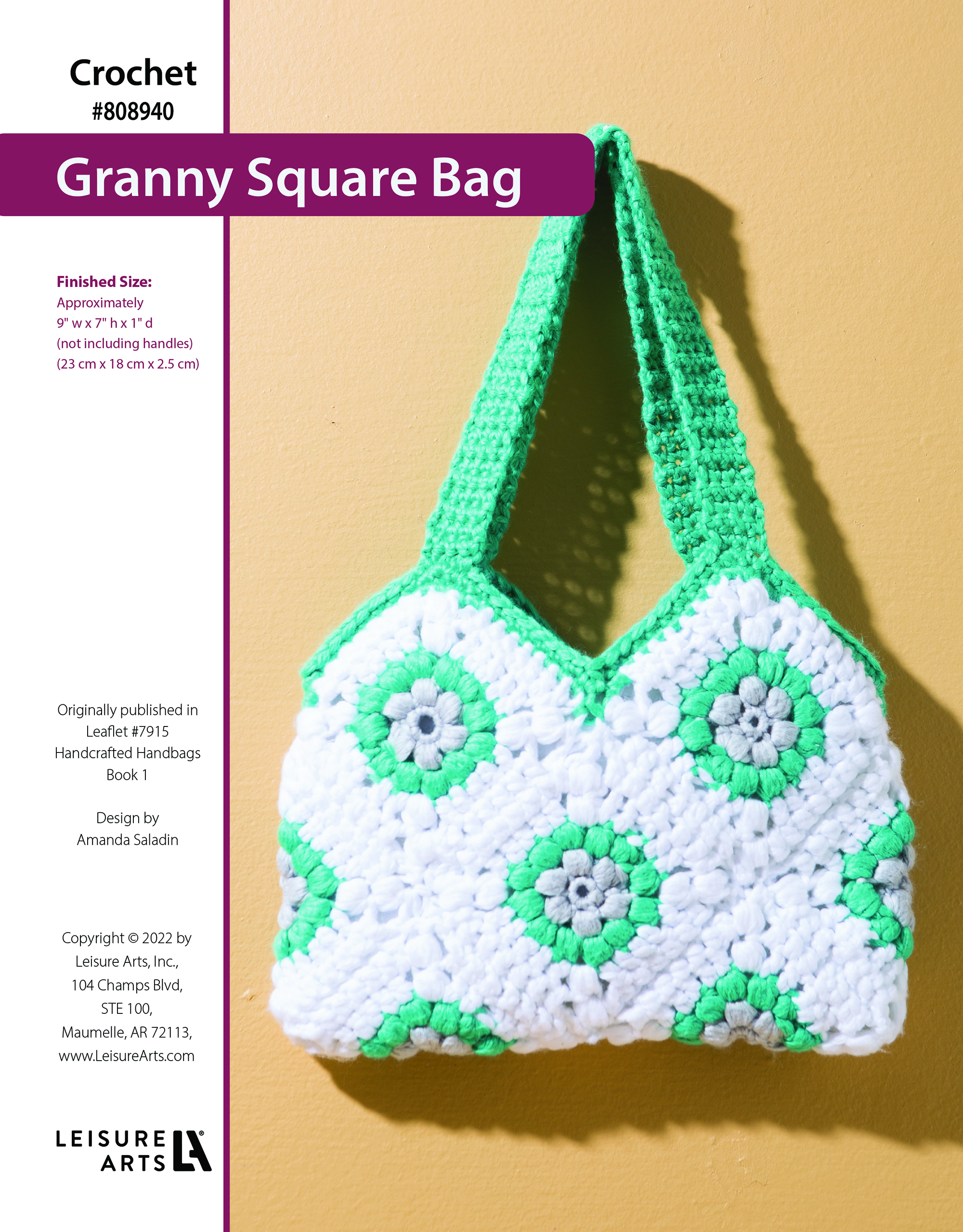 Leisure Arts ePattern Granny Square Bag