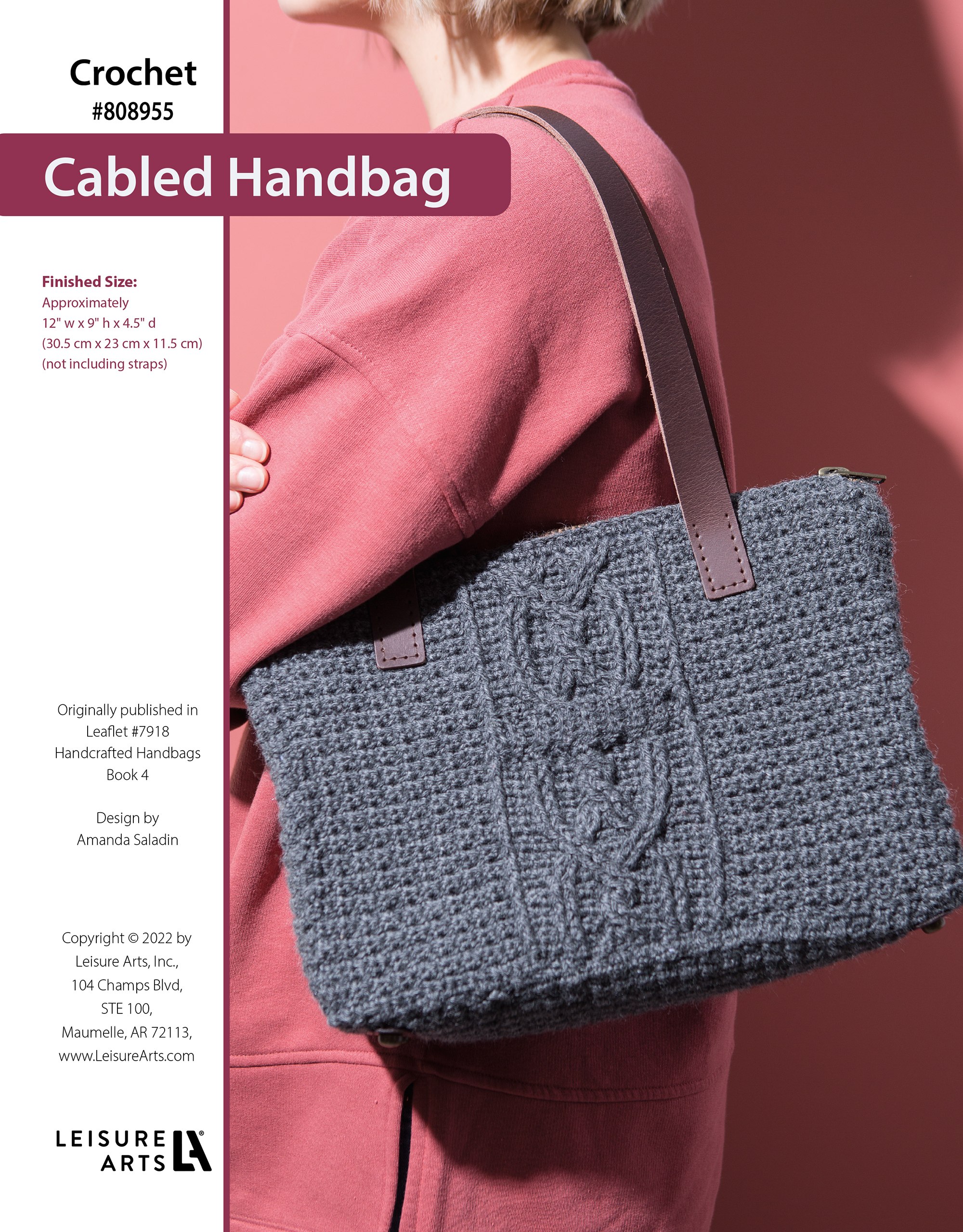 Leisure Arts ePattern Barrel Bag