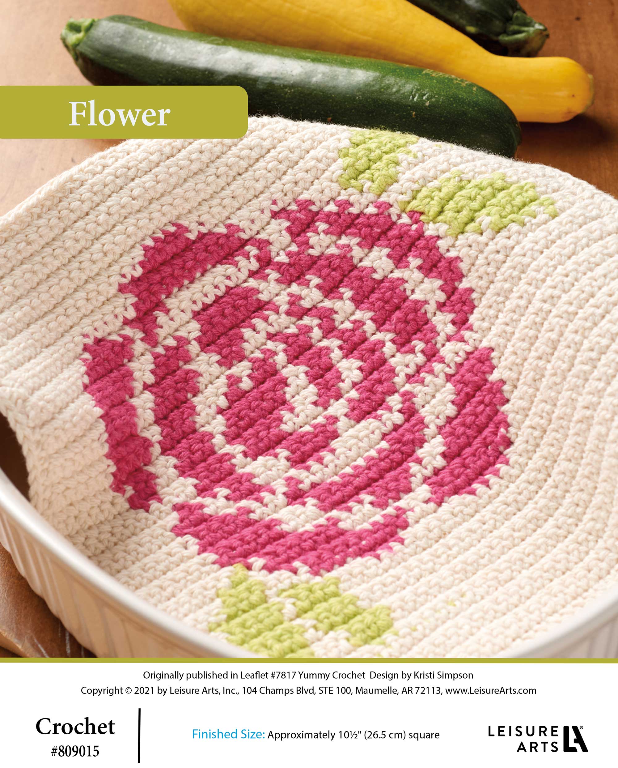 Leisure Arts Yummy Crochet Flower ePattern