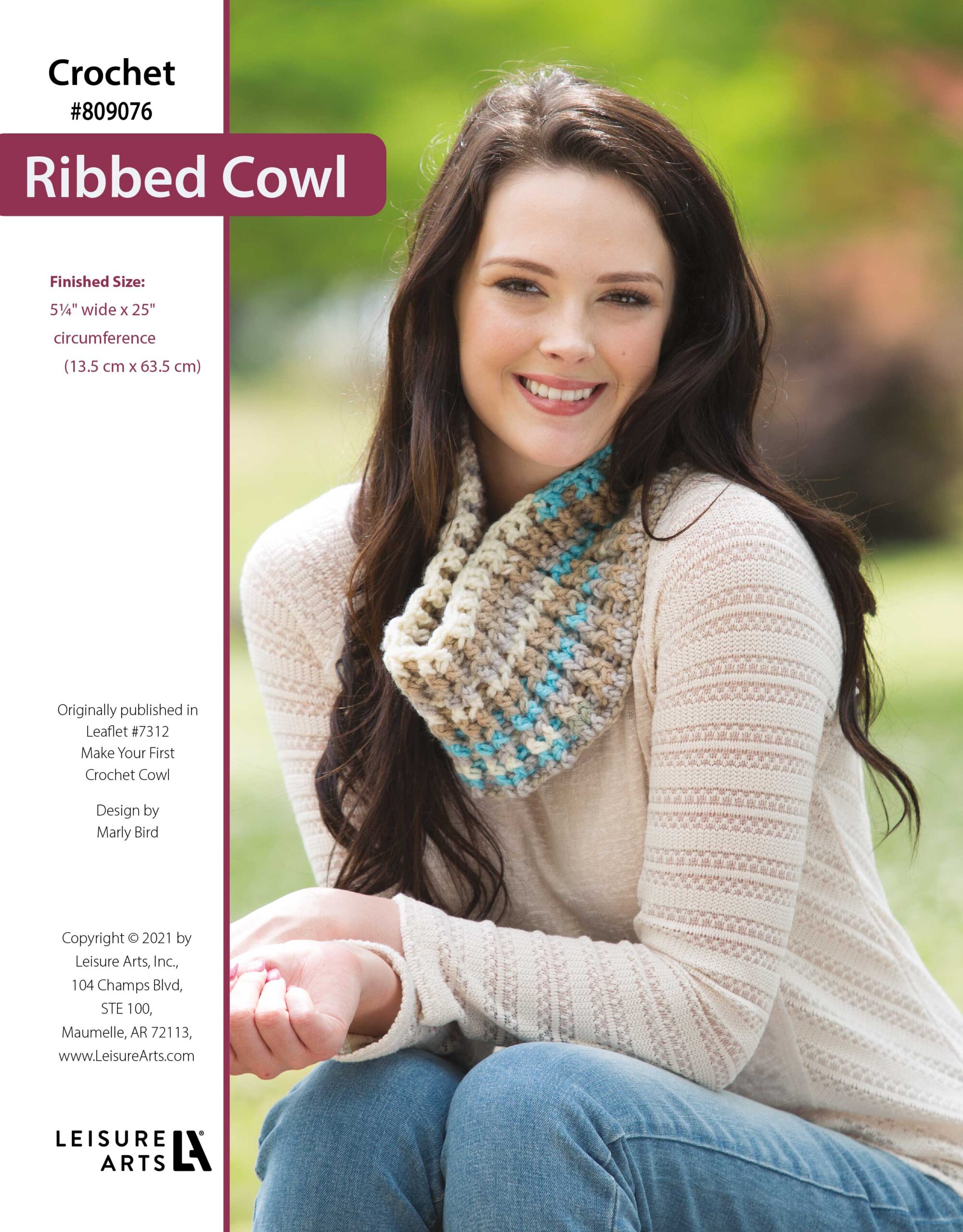 Leisure Arts Make Your First Crochet Cowls Ribbed ePattern