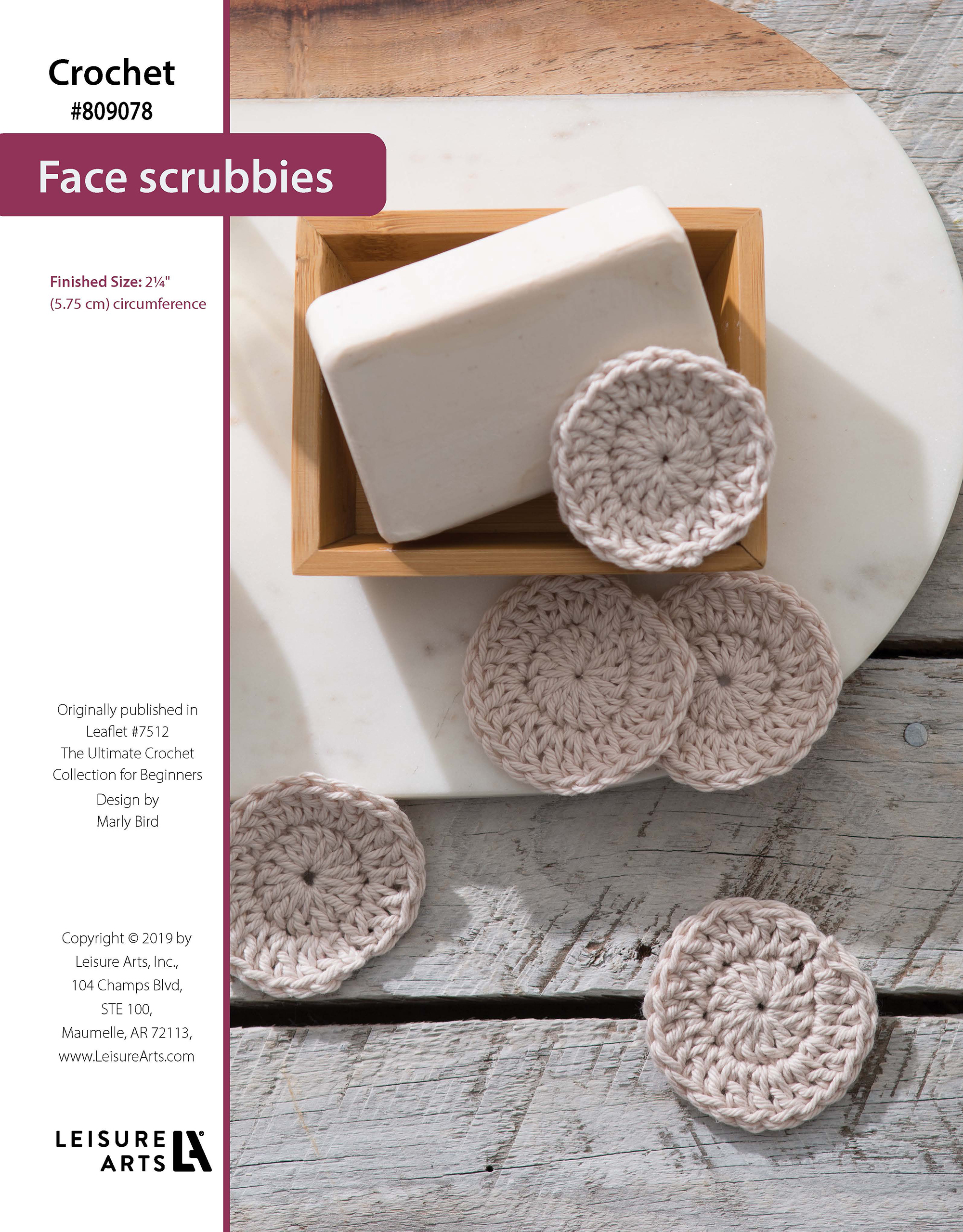 Leisure Arts ePattern Face Scrubbies