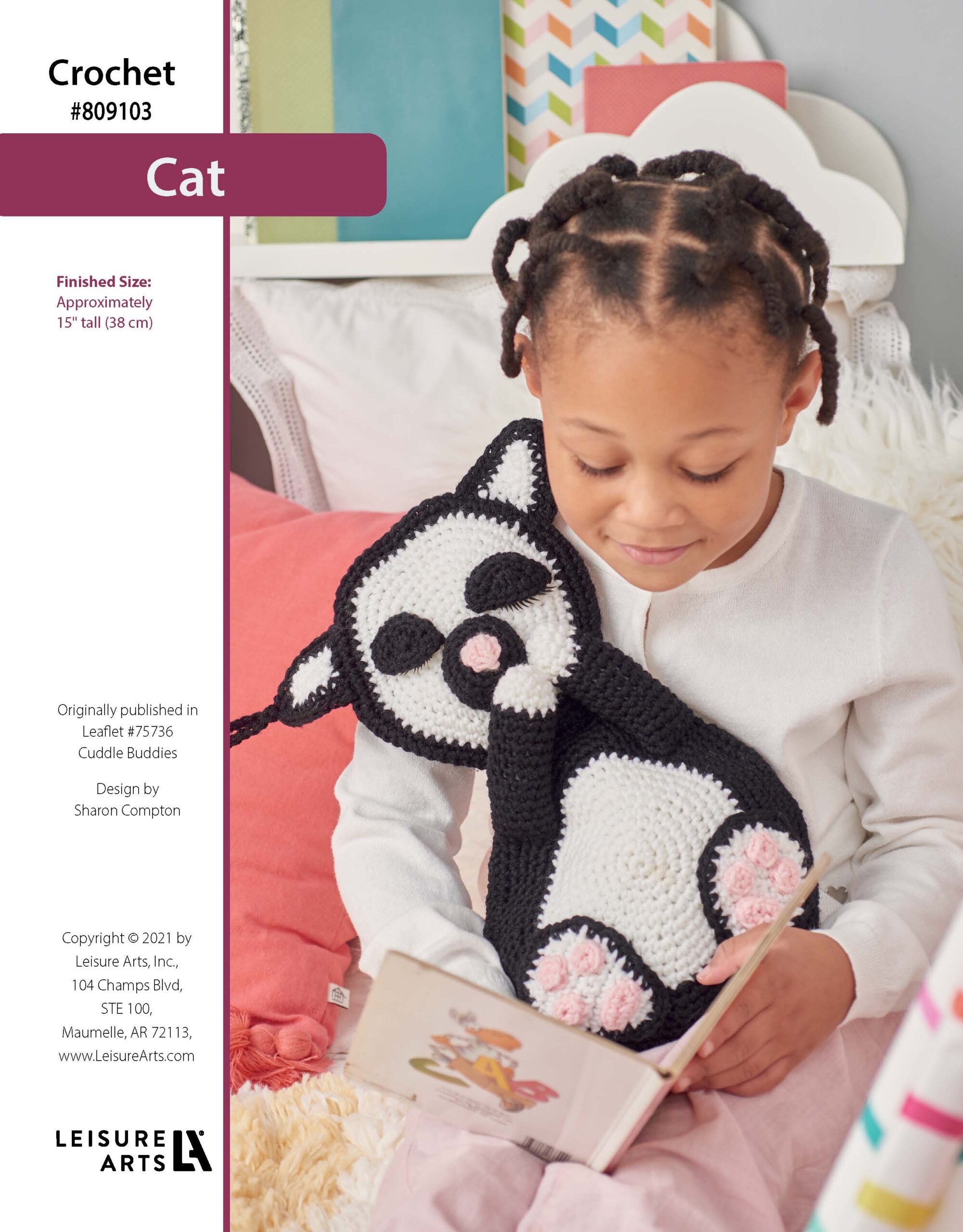 Leisure Arts Cuddle Buddies Cat Crochet ePattern