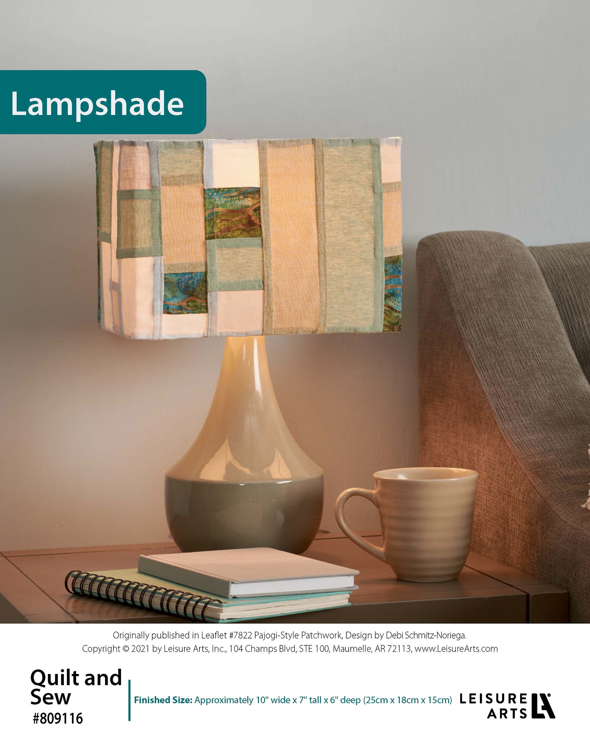 Leisure Arts Quilt And Sew PajogiStyle Patchwork Lampshade ePattern