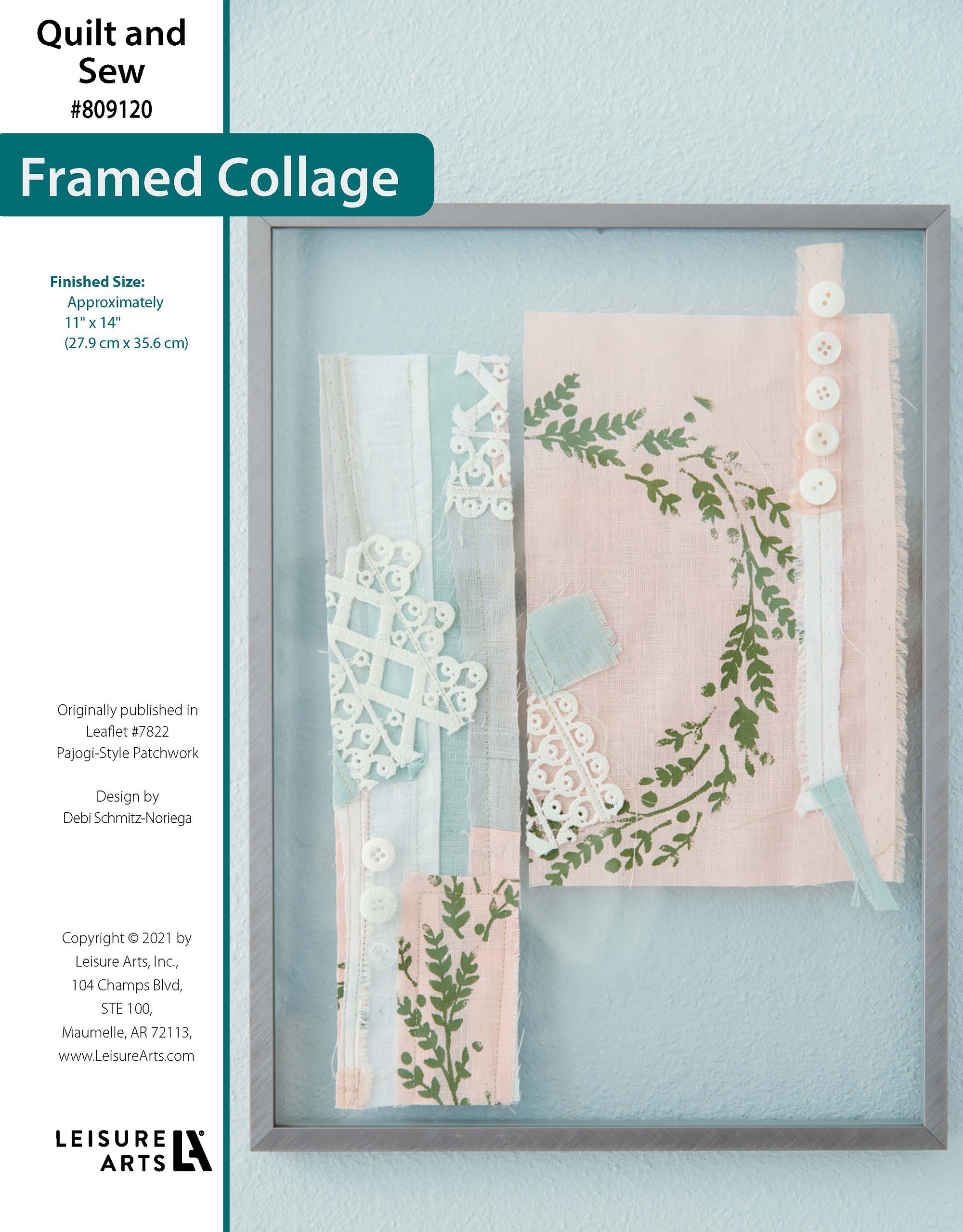 Leisure Arts Quilt And Sew PajogiStyle Patchwork Framed Collage ePattern