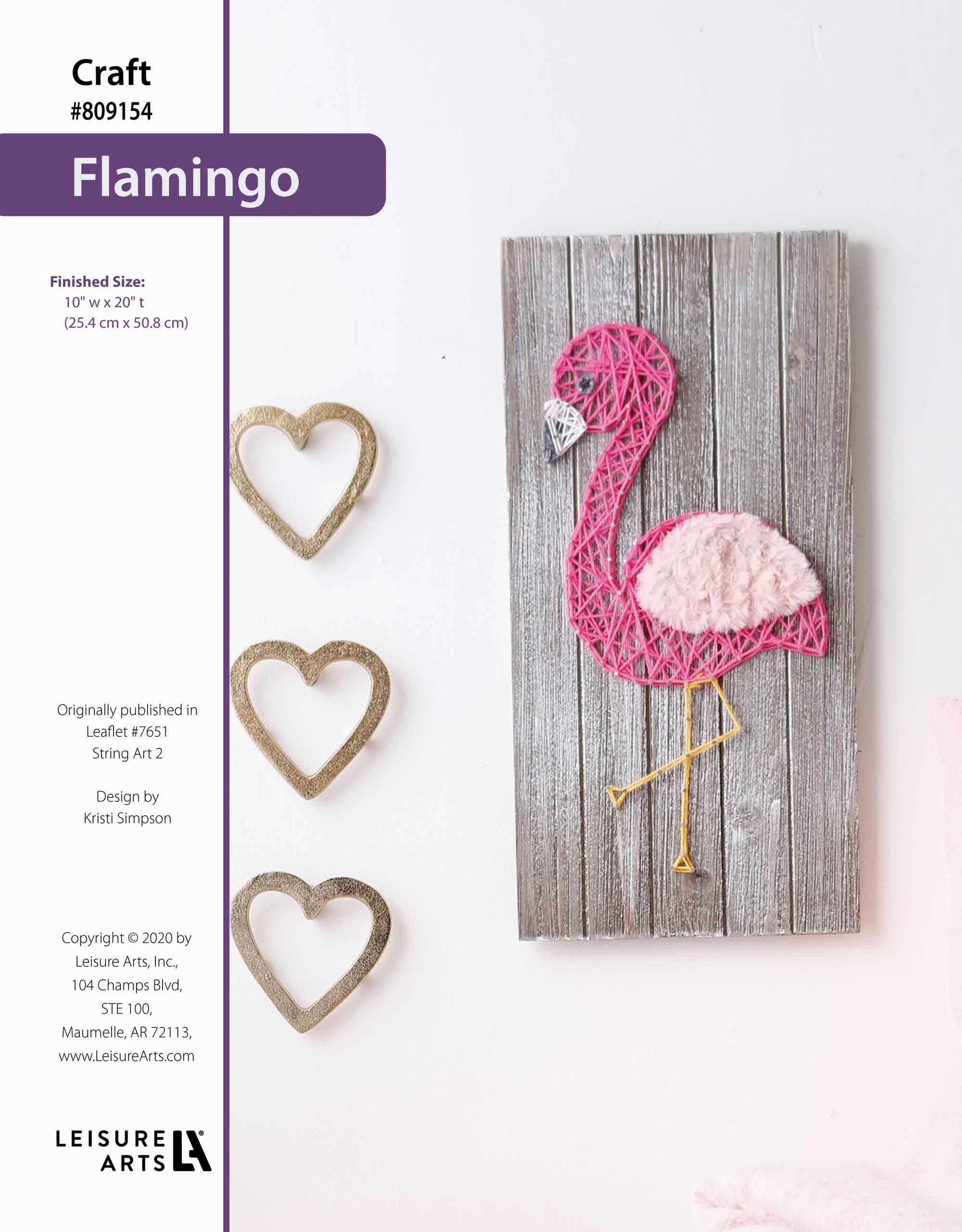 Leisure Arts String Art 2 Flamingo ePattern