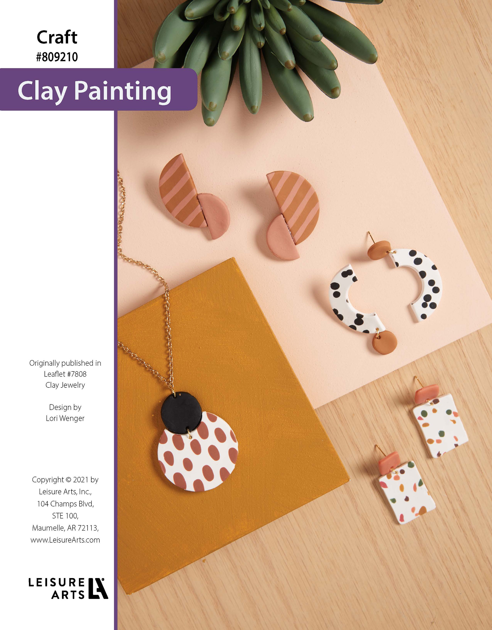 Leisure Arts Clay Jewelry Clay Painting ePattern