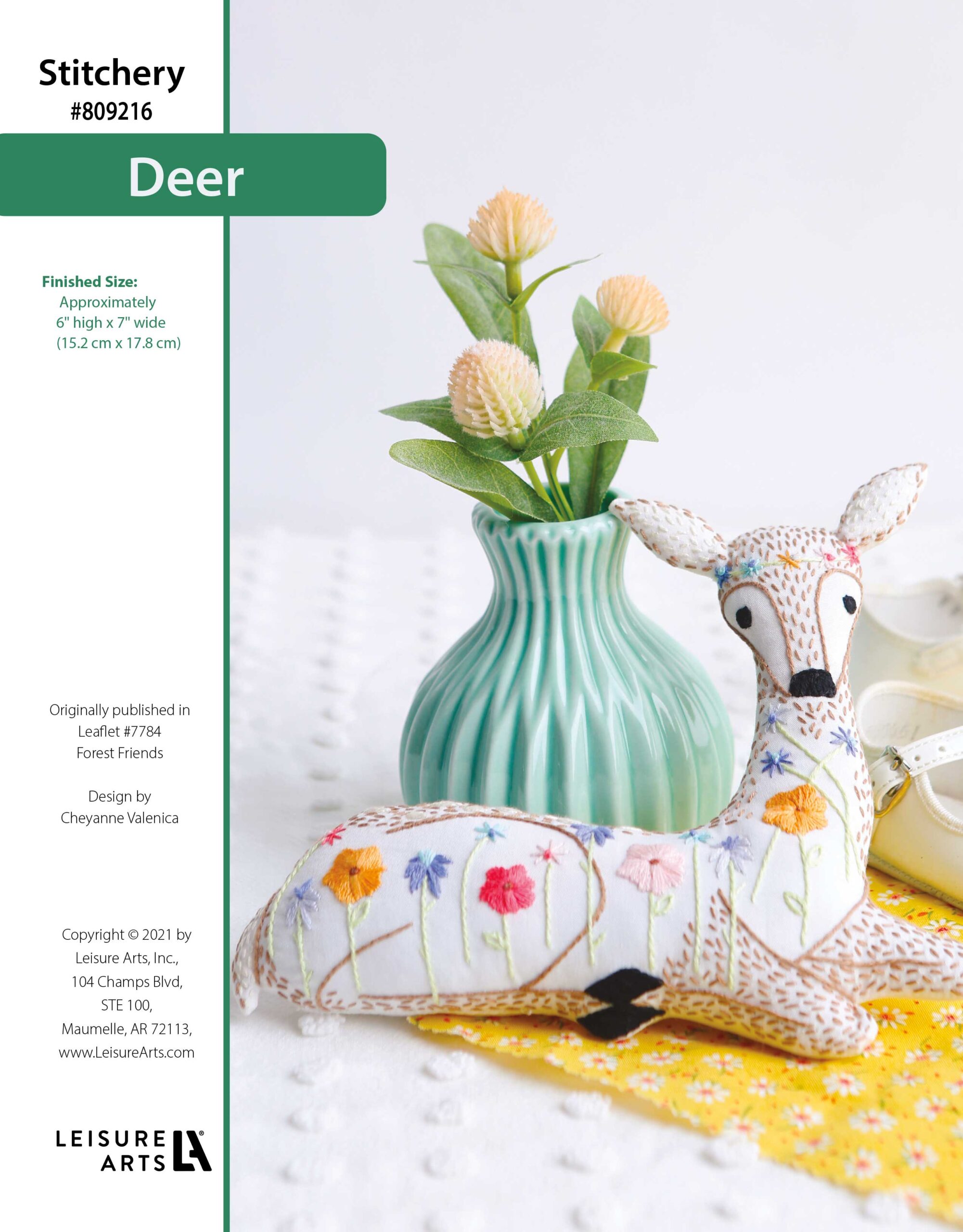 Leisure Arts Forest Friends Stitchery Deer ePattern