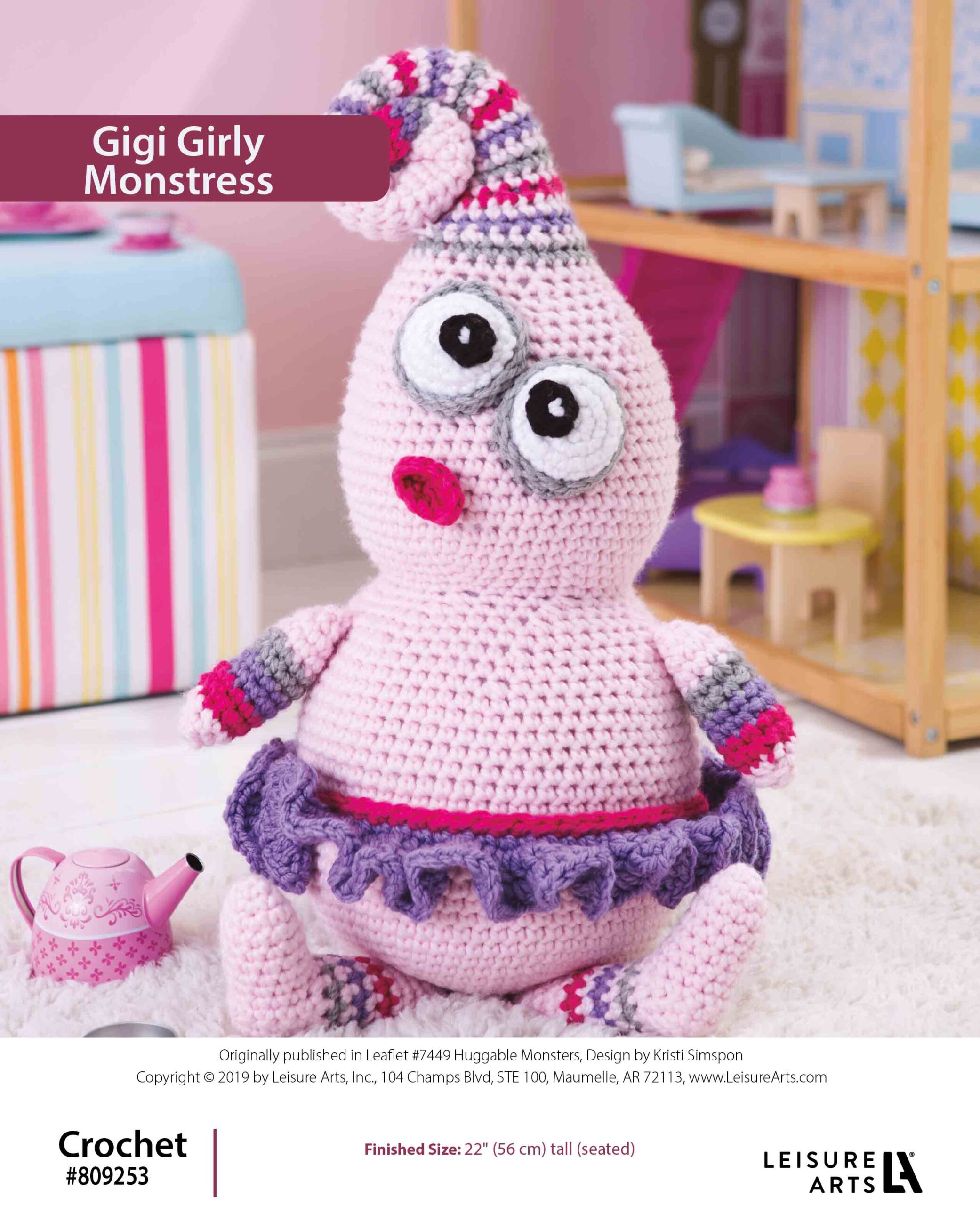 Leisure Arts Gigi Girly Monstress Crochet ePattern