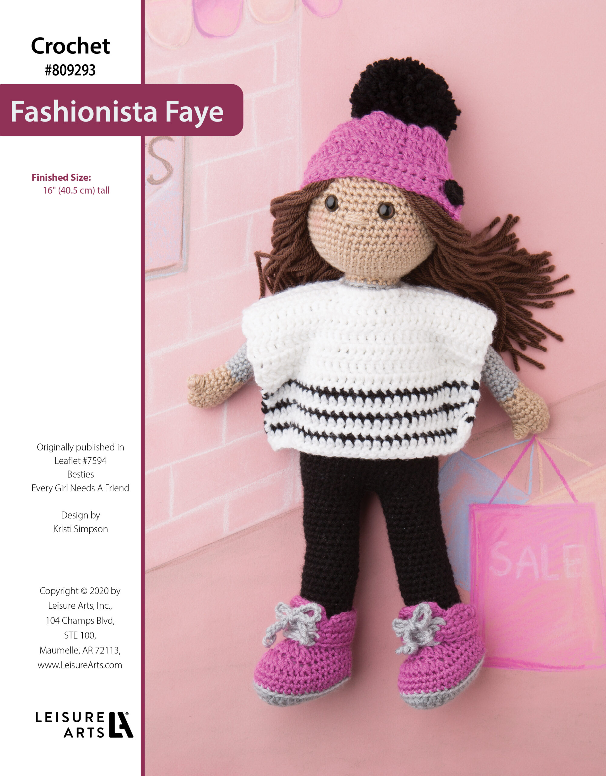 Leisure Arts ePattern Crochet Fashionista Faye