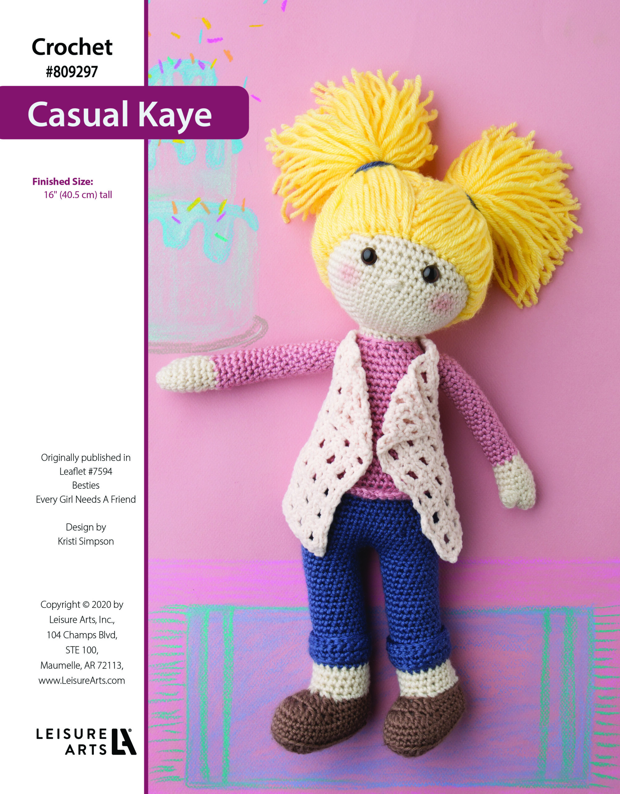 Leisure Arts ePattern Crochet Casual Kaye