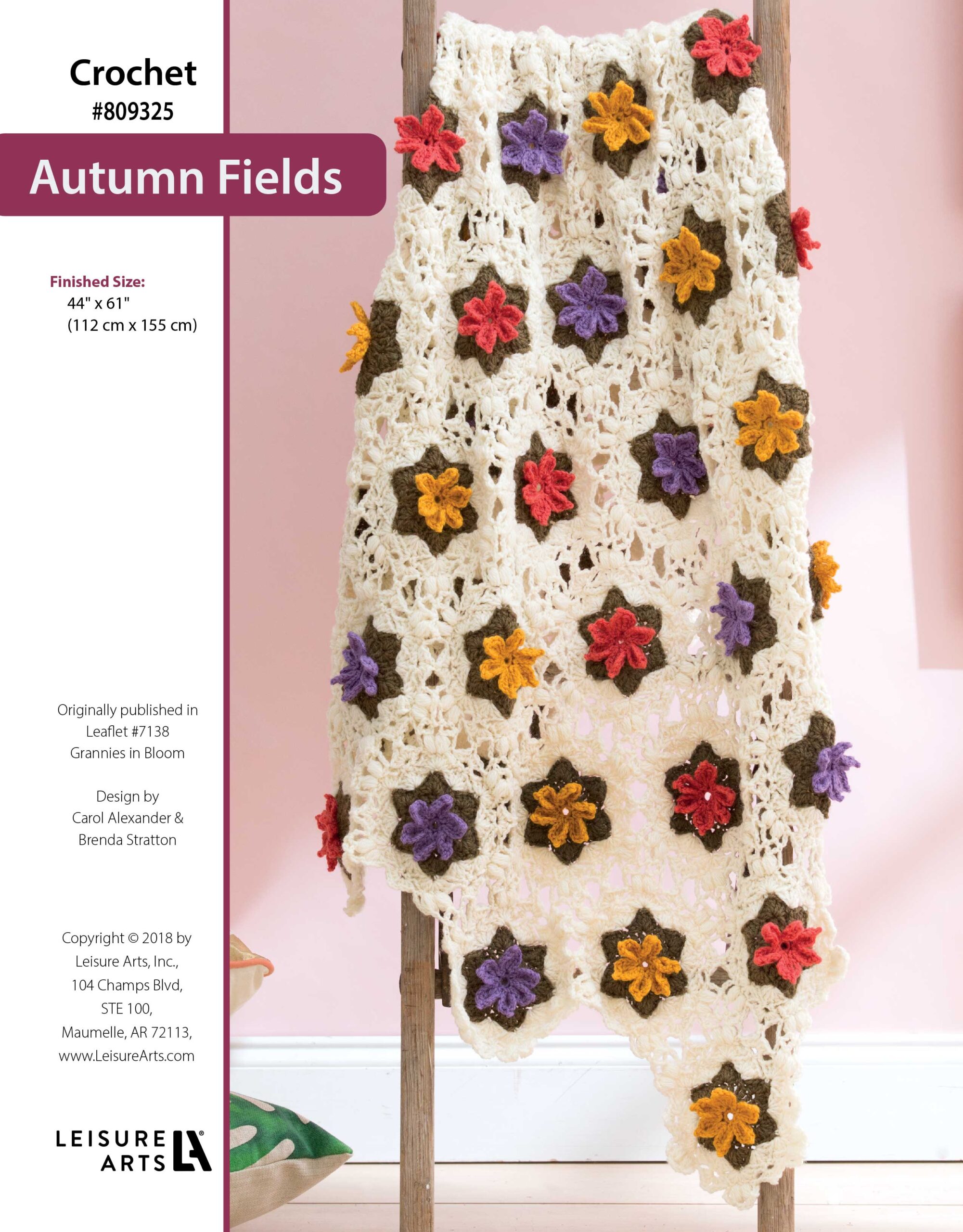 Leisure Arts Grannies in Bloom Autumn Fields Crochet ePattern