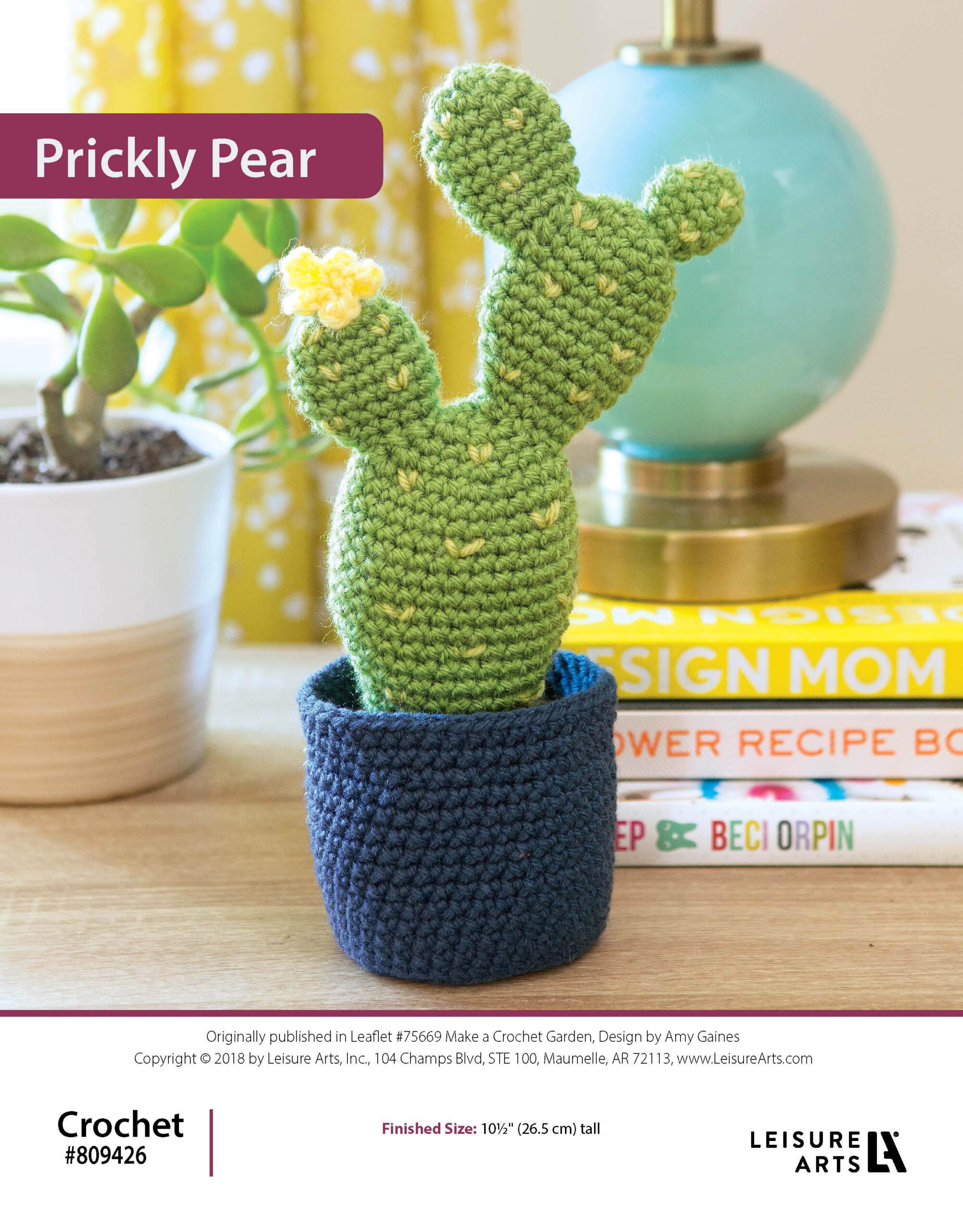 Leisure Arts Make A Crochet Garden Prickly Pear Cactus ePattern