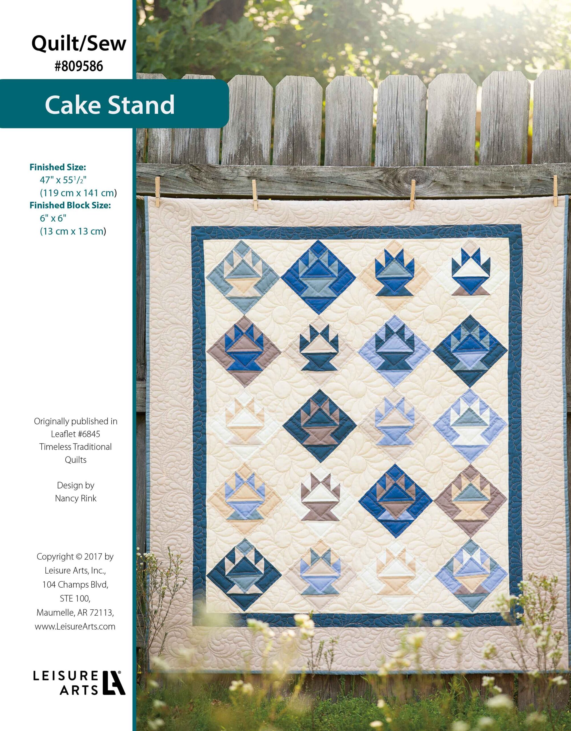 Leisure Arts Timeless Traditional Quilts Cake Stand ePattern