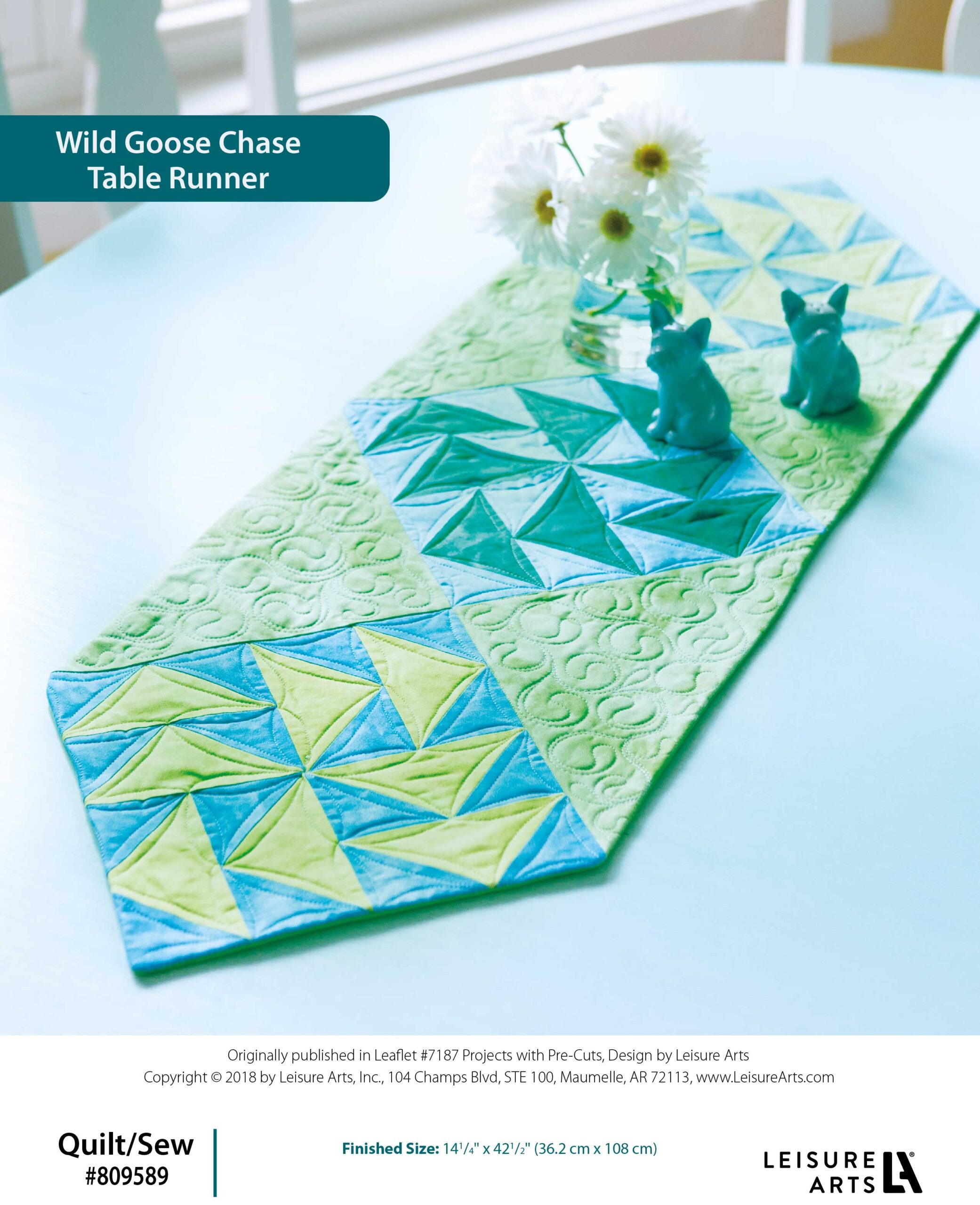 Leisure Arts Projects With PreCuts Quilt And Sew Wild Goose Chase Table Runner ePattern