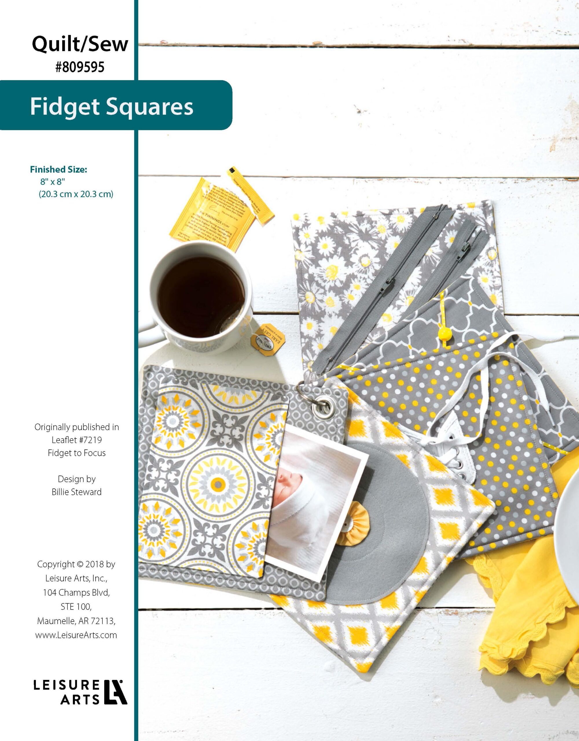 Leisure Arts Fidget to Focus Fidget Squares Quilt ePattern