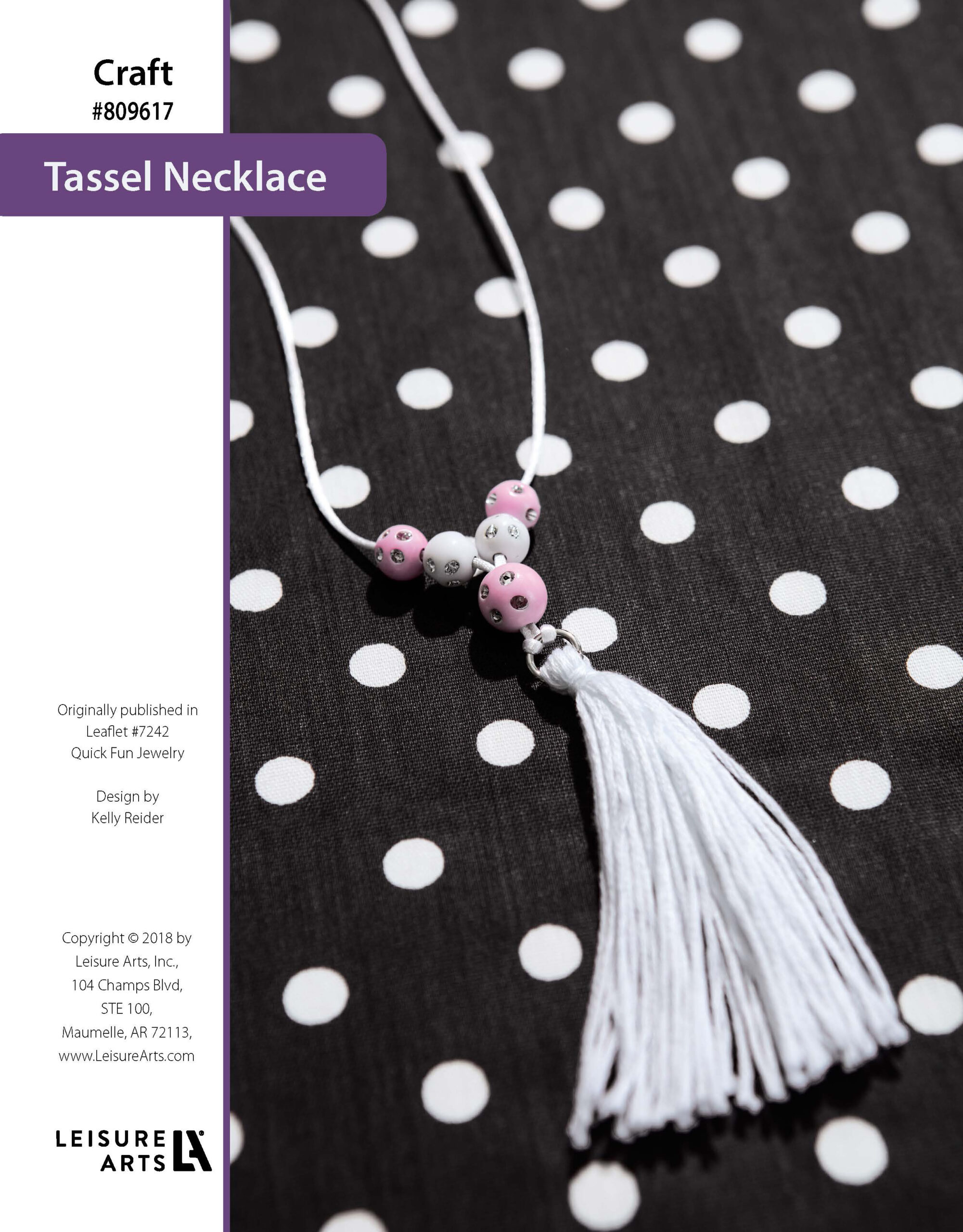 Leisure Arts Quick Fun Jewelry Tassel Necklace ePatterns