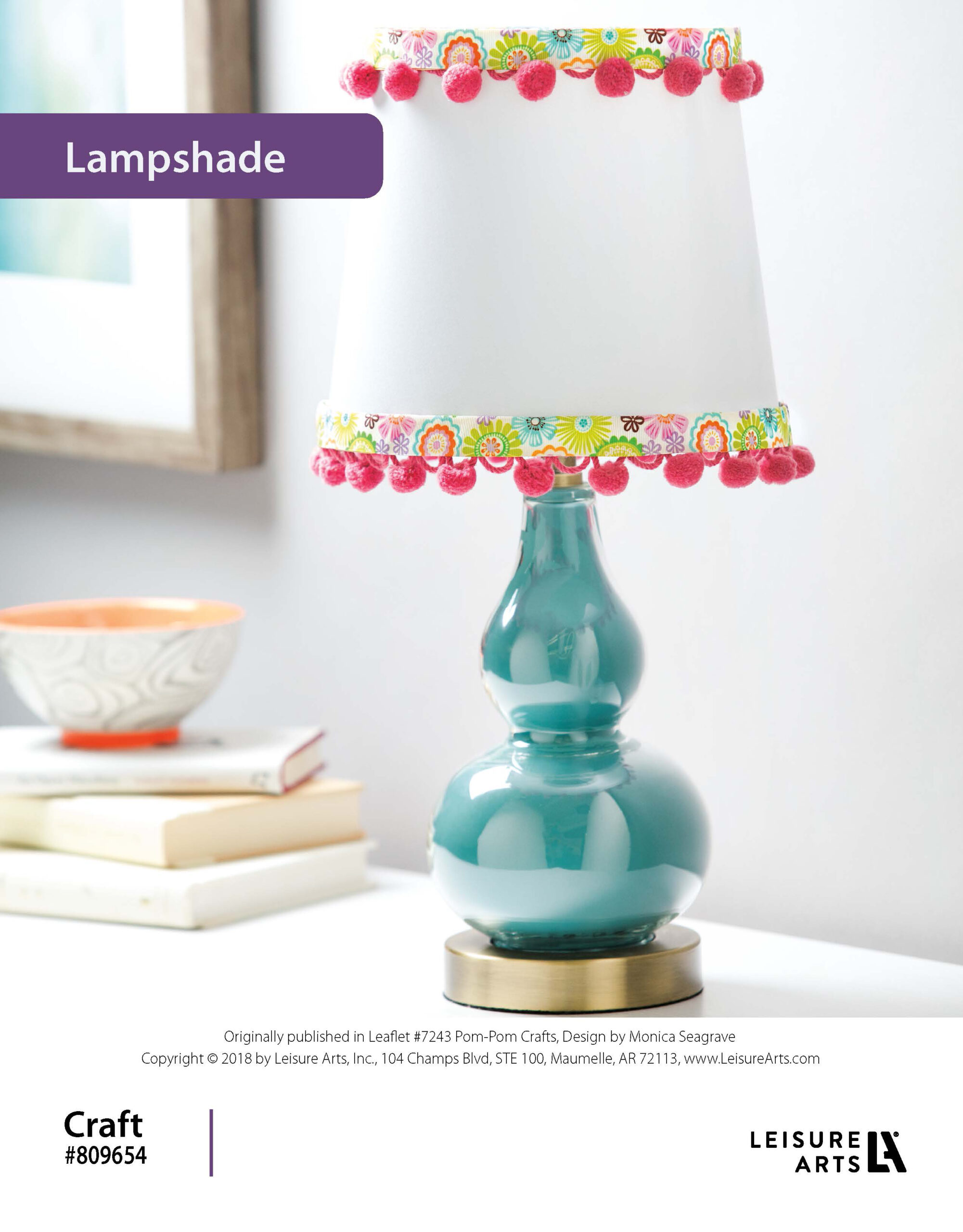 Leisure Arts ePattern Pom Pom Craft Lampshade