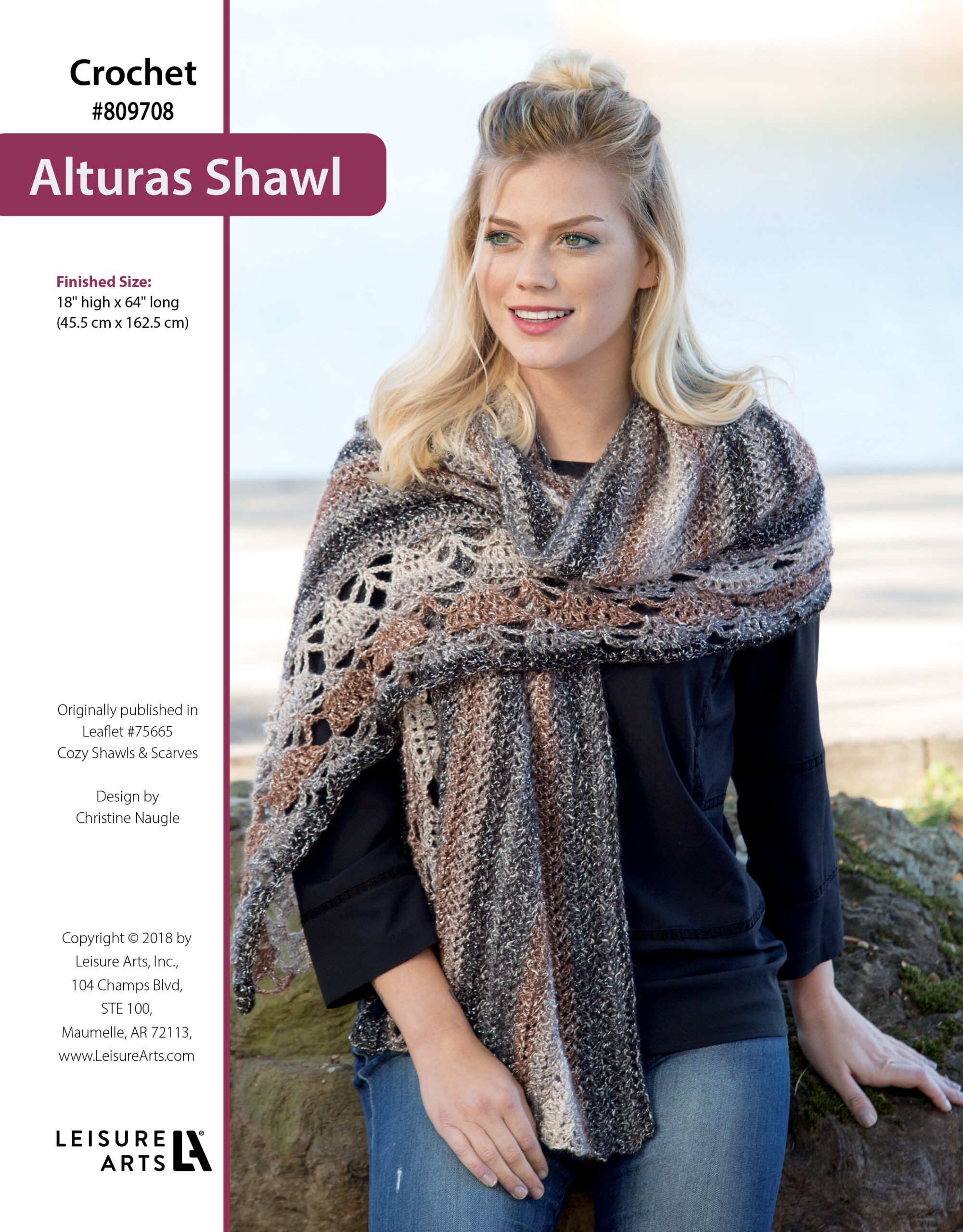 Leisure Arts ePattern Cozy Alturas Shawl