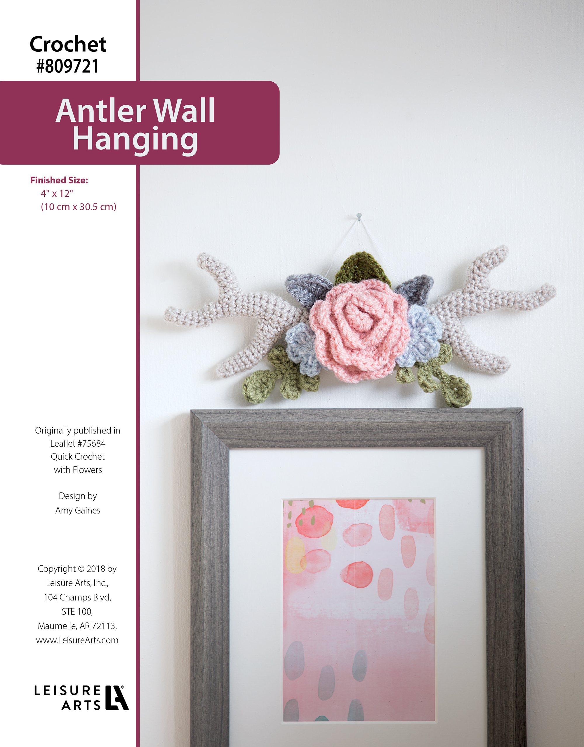 Leisure Arts ePattern Antler Wall Hanging