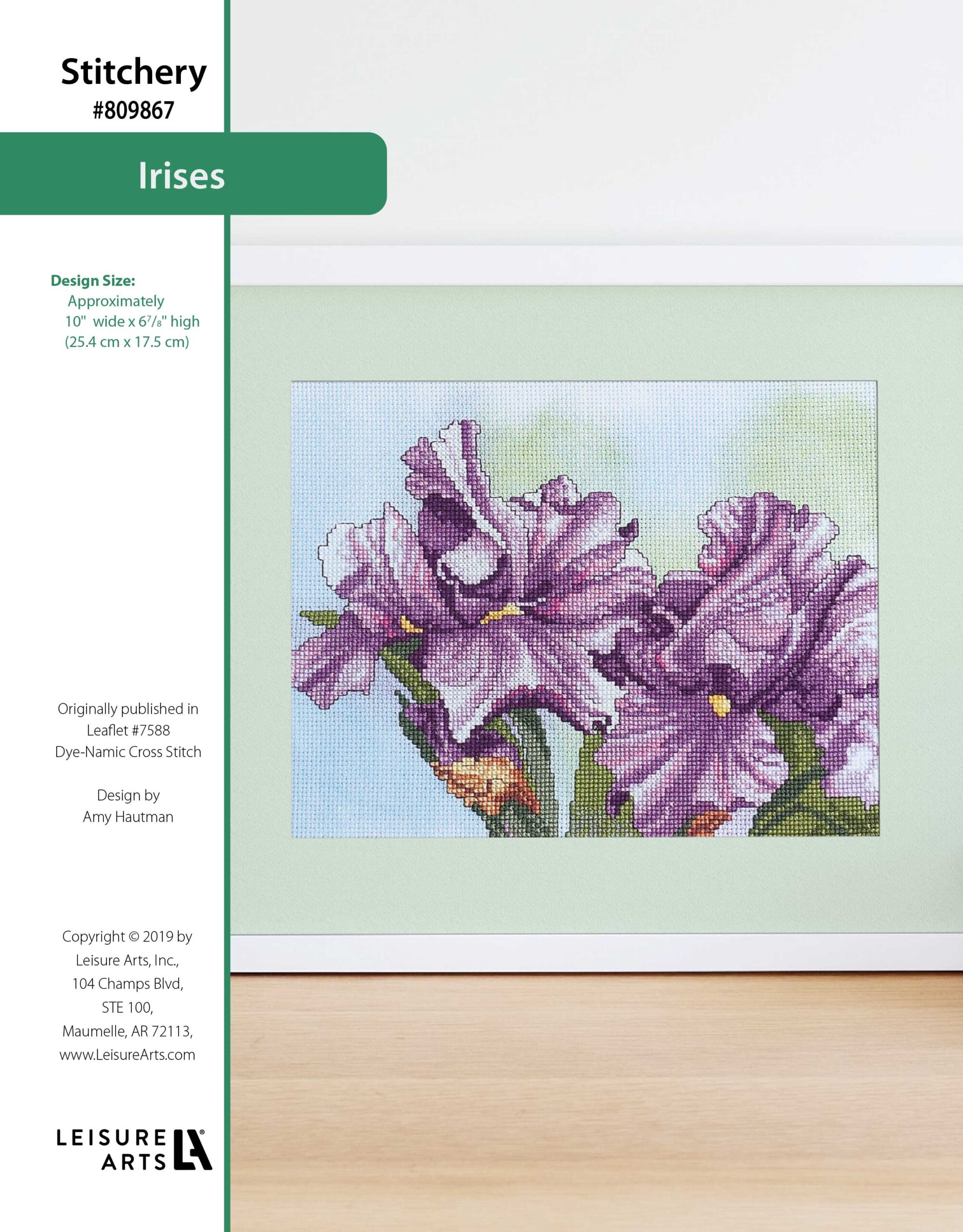 Leisure Arts DyeNamic Cross Stitch Irises ePattern