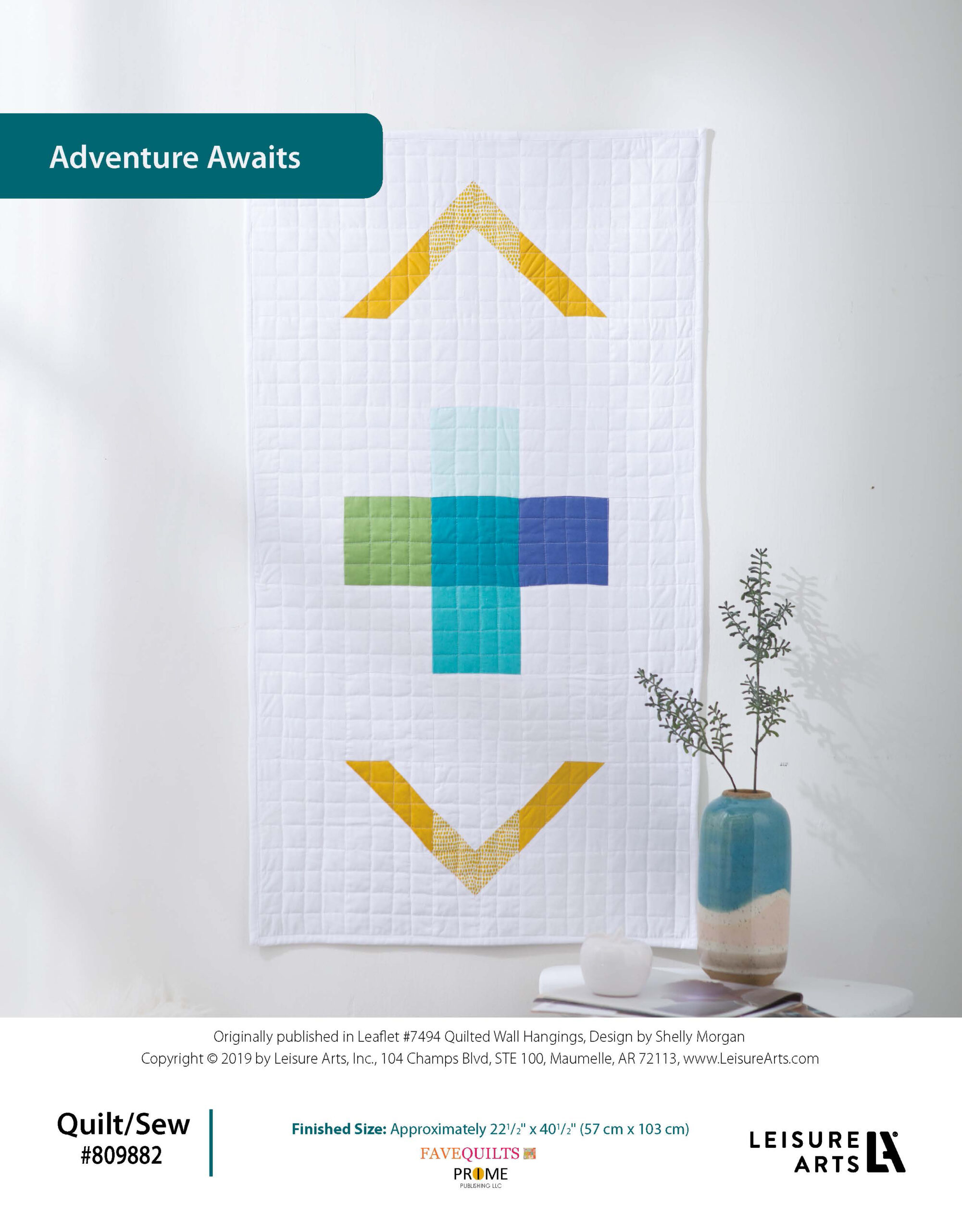 Leisure Arts ePattern Quilted Wall Hanging Adventure Awaits