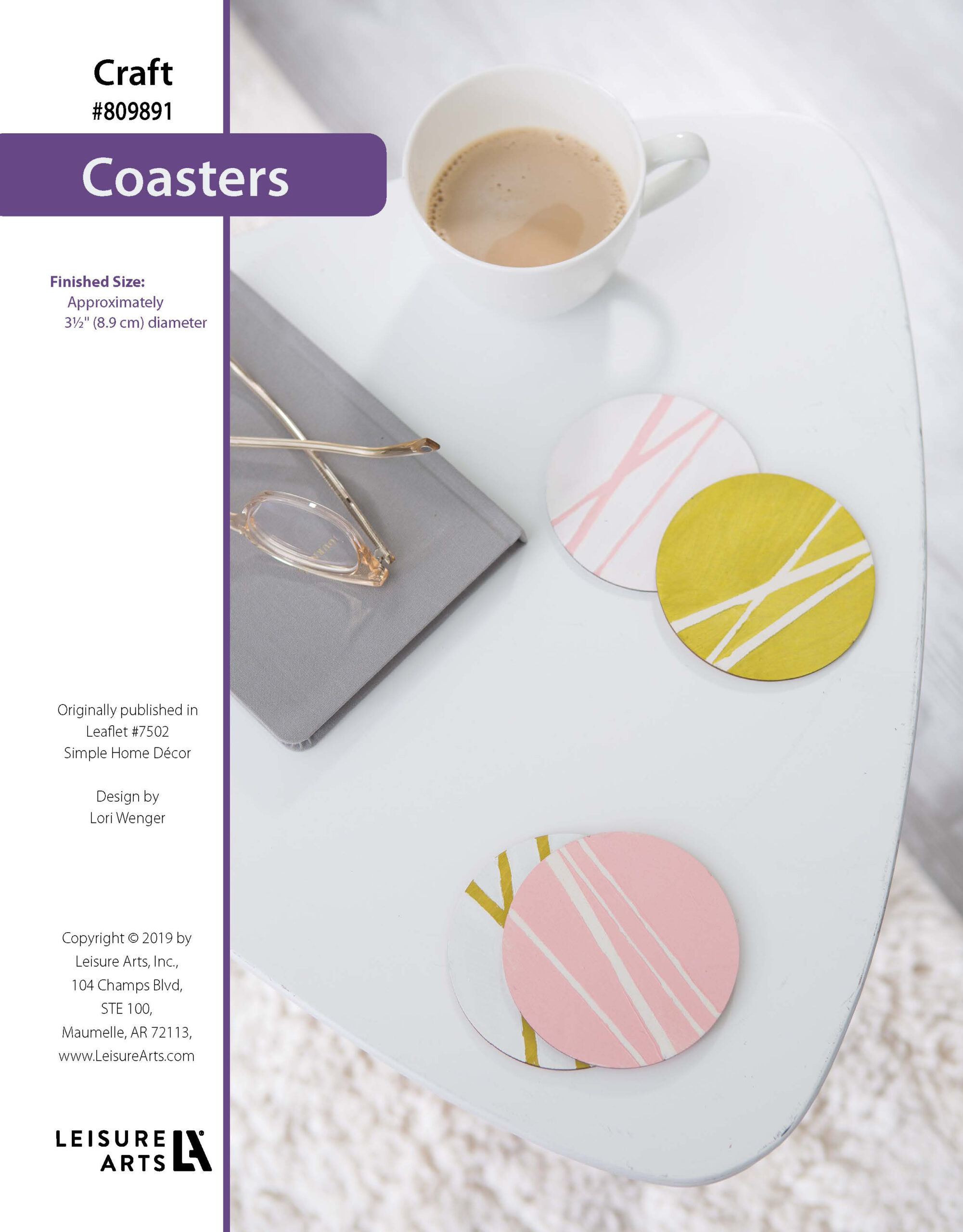 Leisure Arts ePattern Simple Home Decor Coasters