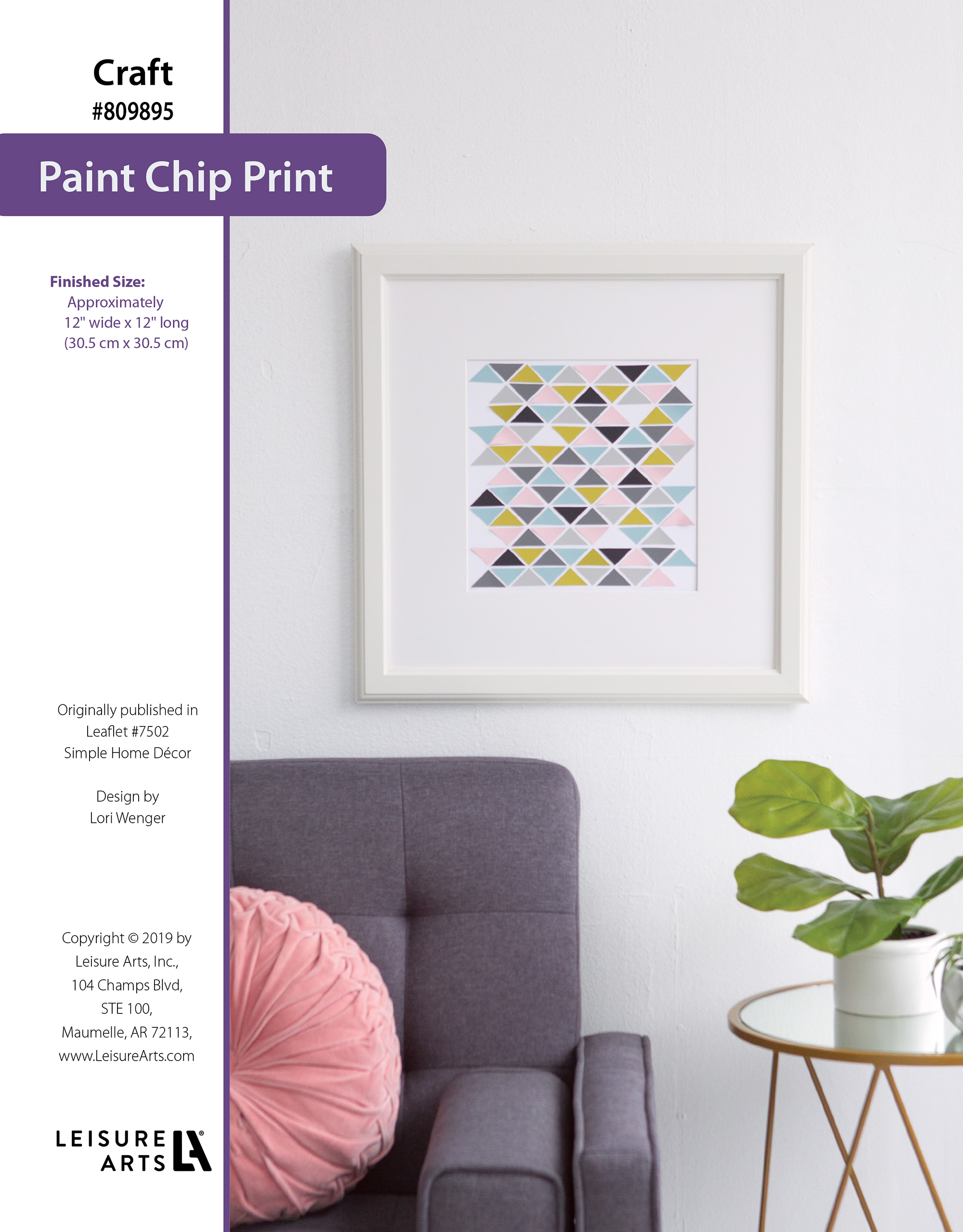 Leisure Arts ePattern Simple HD Paint Chip Print
