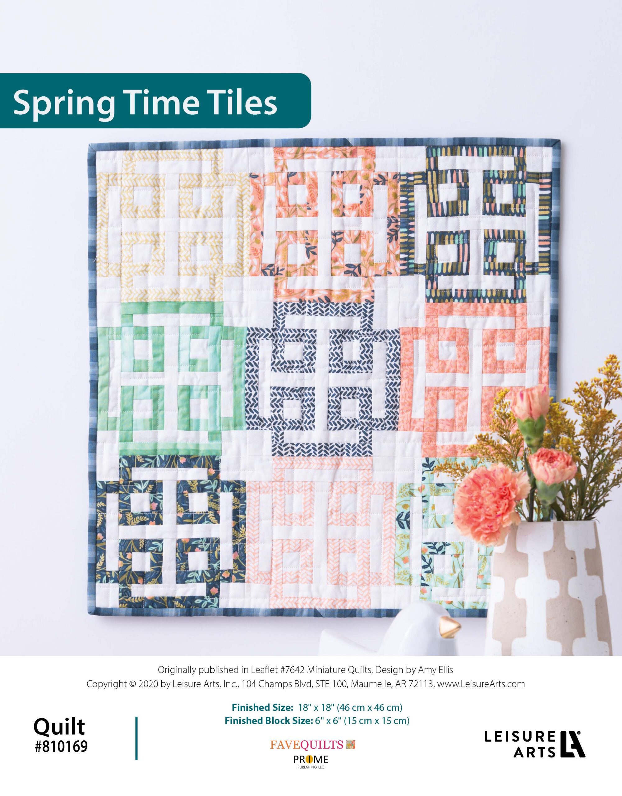 Leisure Arts Miniature Quilts Spring Time Tiles ePattern