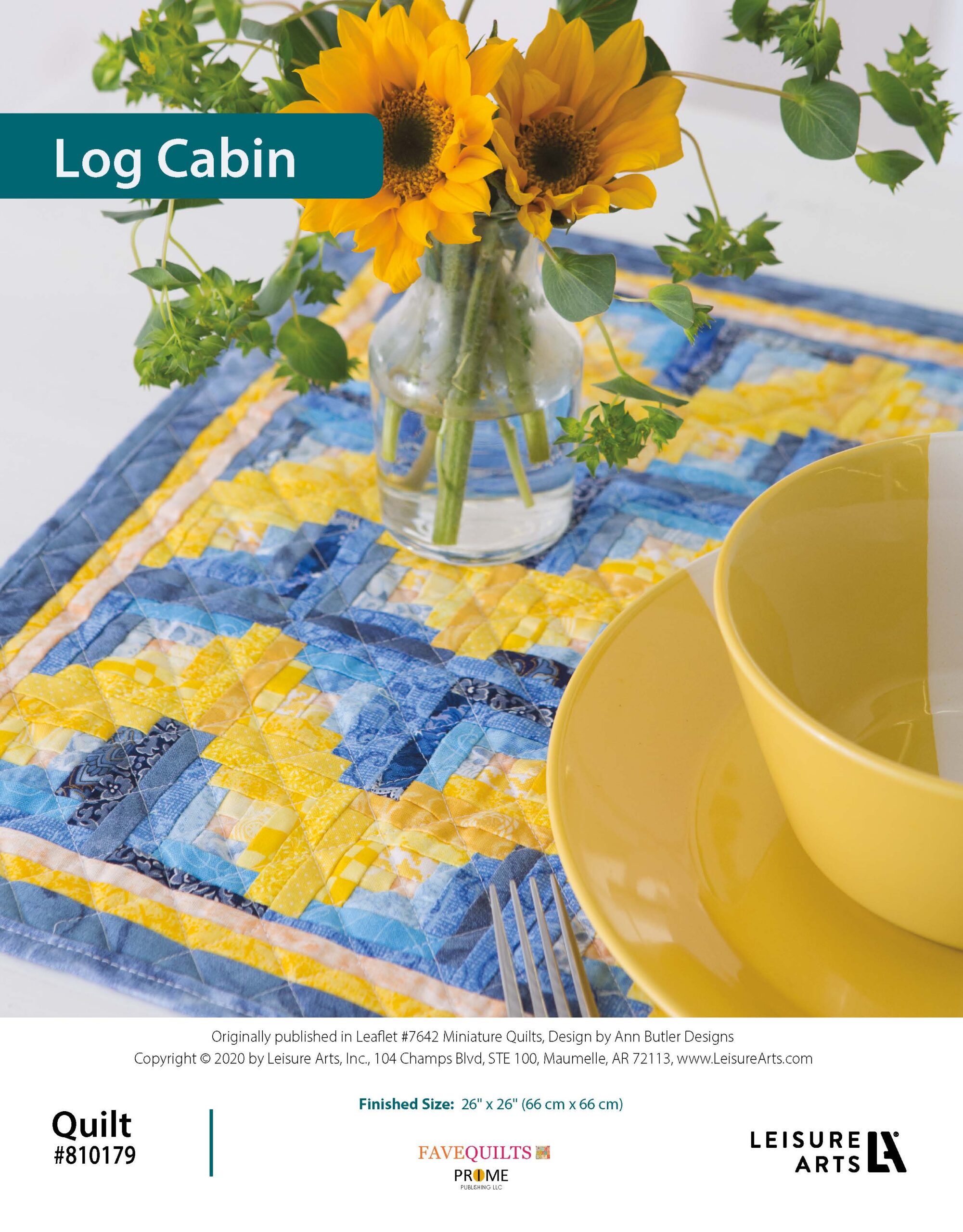 Leisure Arts Miniature Quilts Log Cabin ePattern