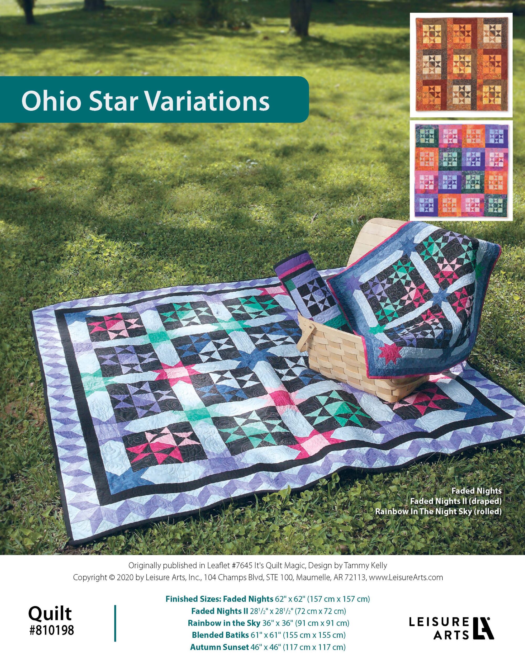 Leisure Arts Its Quilt Magic Ohio Star Variations Faded Nights