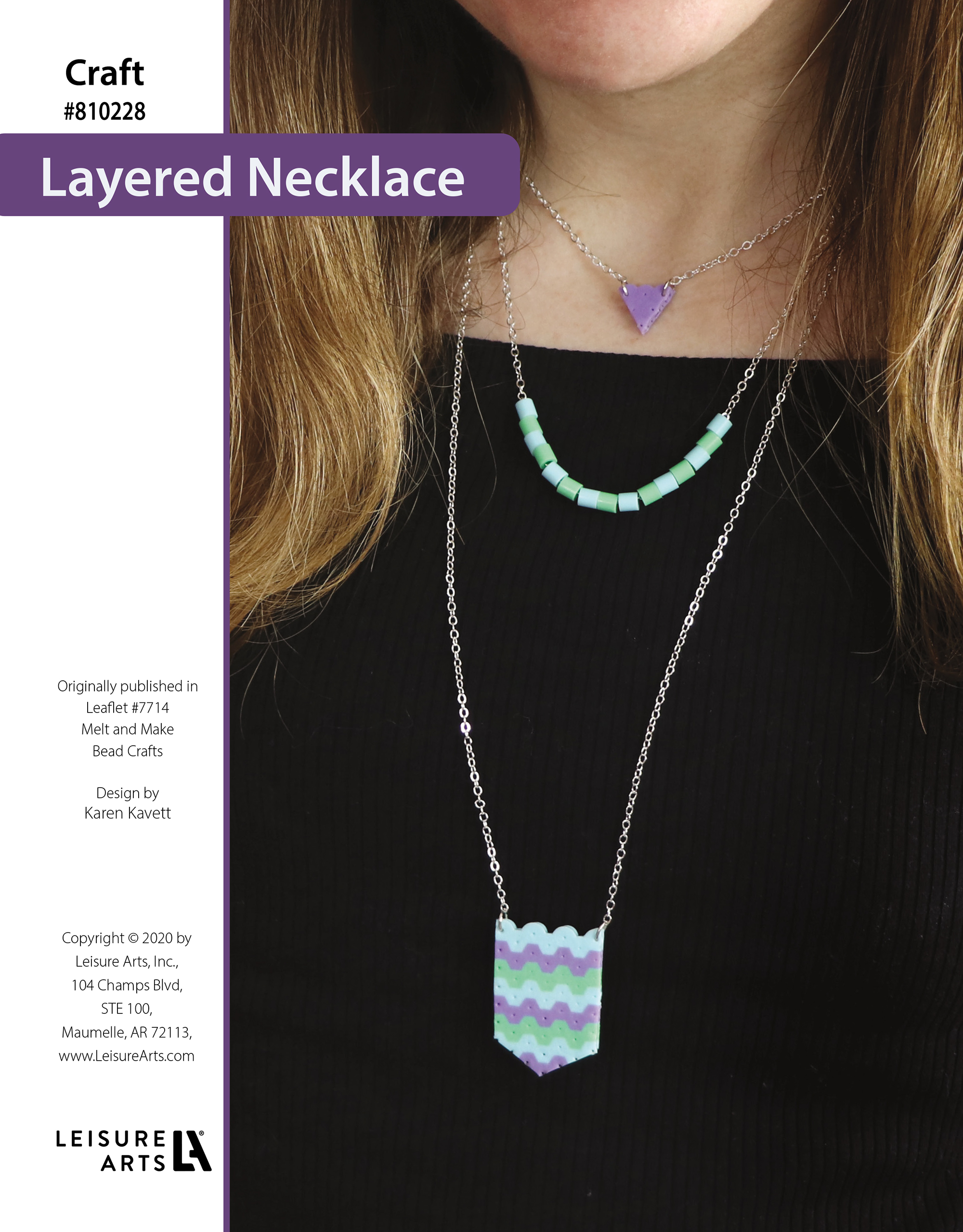 Leisure Arts ePattern Melt And Make Bead Layered Necklaces