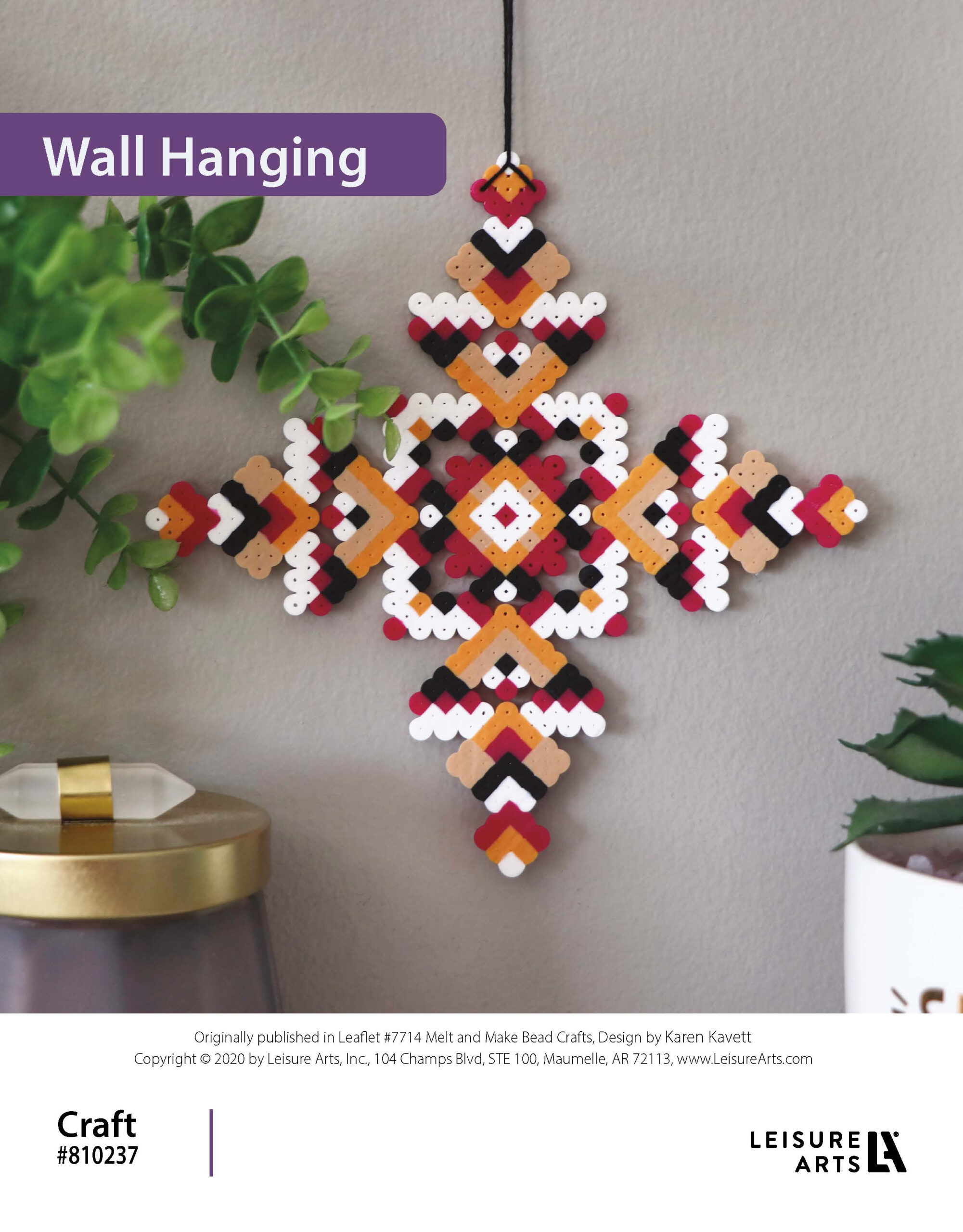 Leisure Arts ePattern Melt And Make Bead Wall Hanging