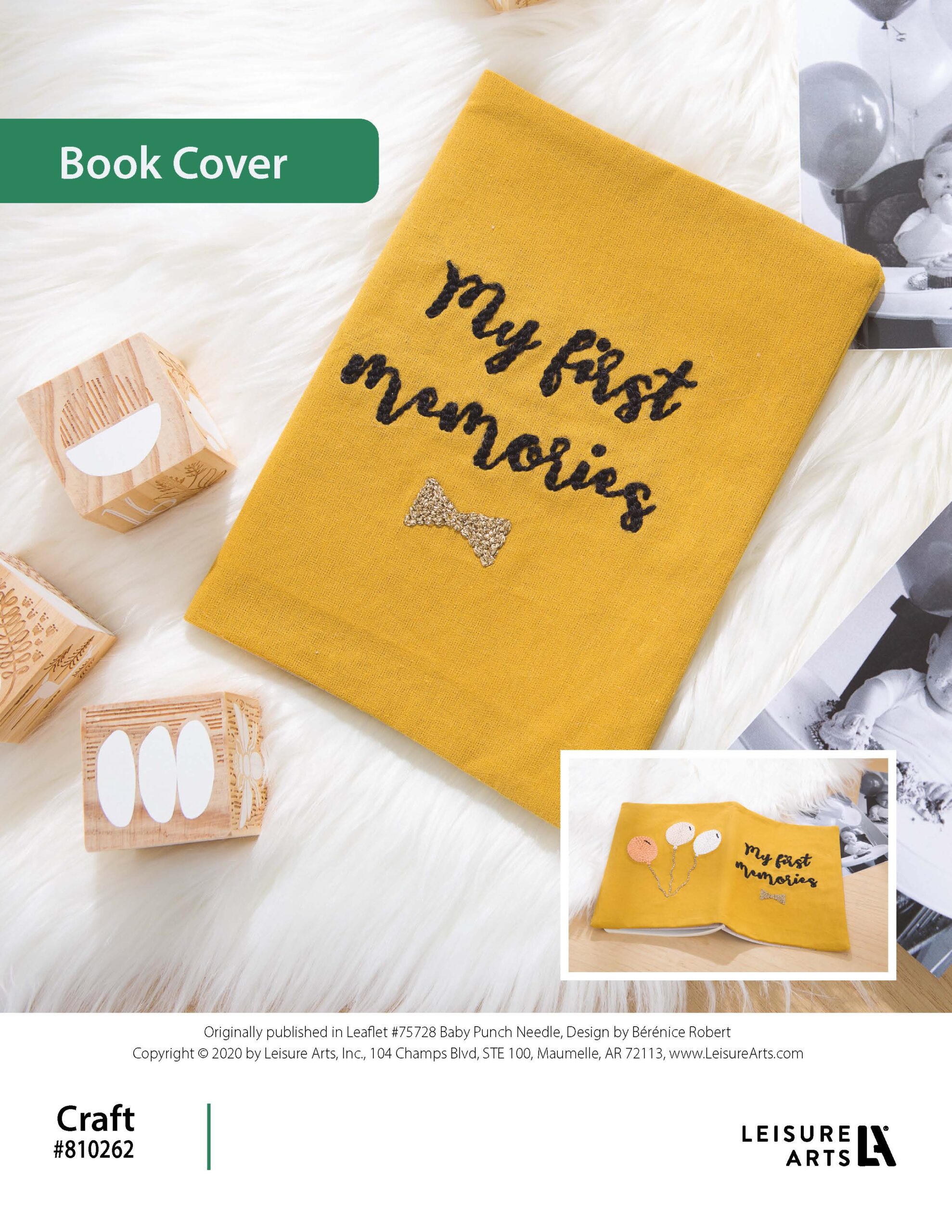 Leisure Arts Baby Punch Needle Book Cover ePattern