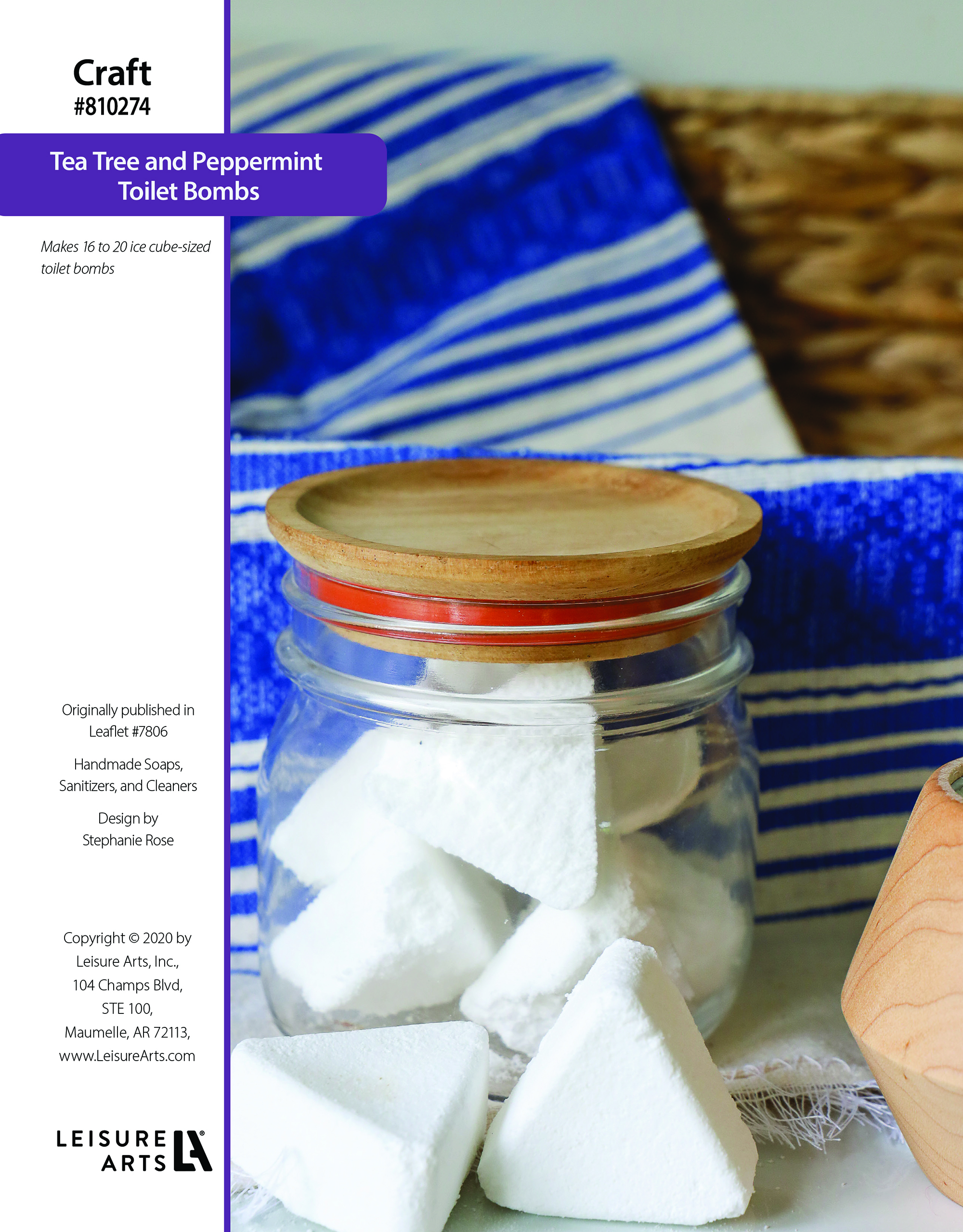 Leisure Arts ePattern Tea Tree Peppermint Toilet Bombs