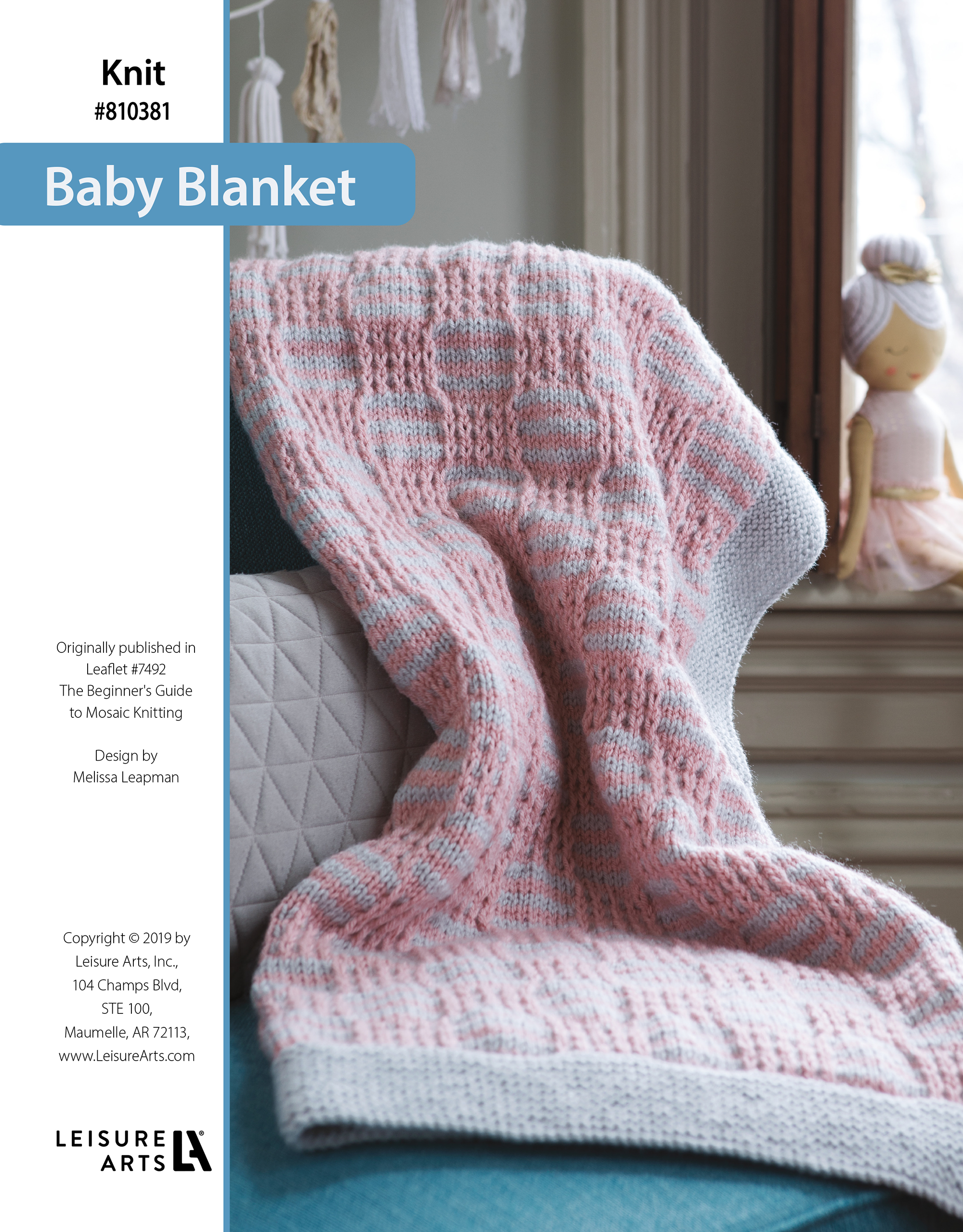 Leisure Arts ePattern Knit Baby Blanket