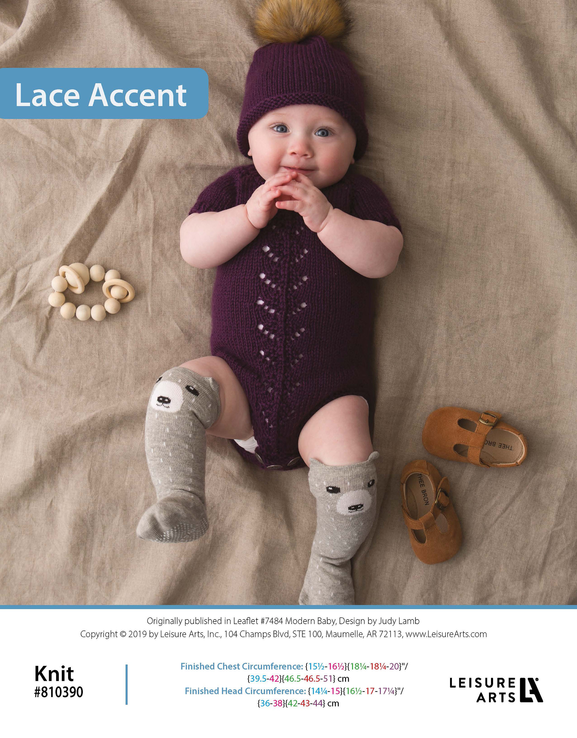 Leisure Arts Modern Baby Lace Accent Knit ePattern