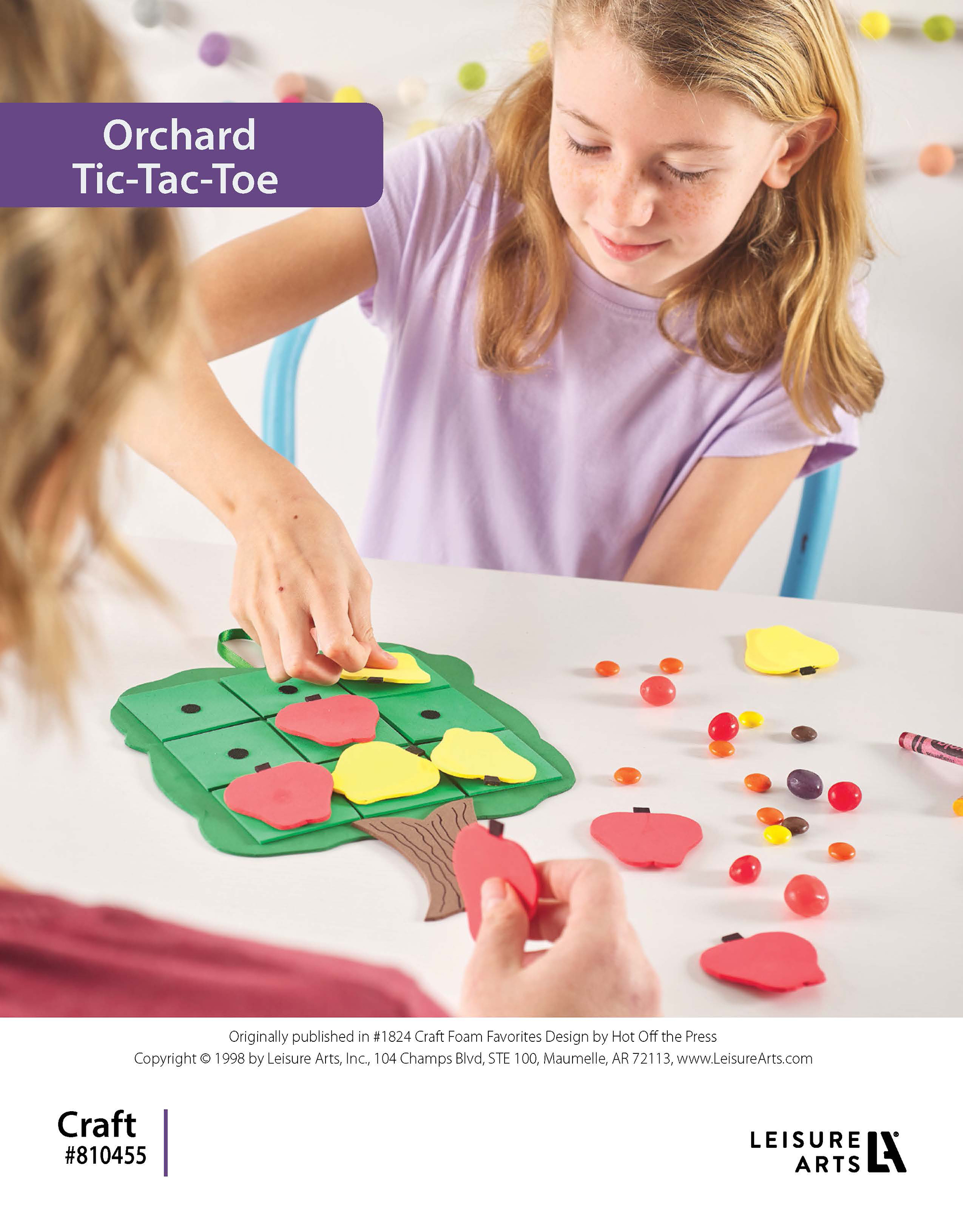 Craft Foam Favorites Orchard Tic Tac Toe ePattern