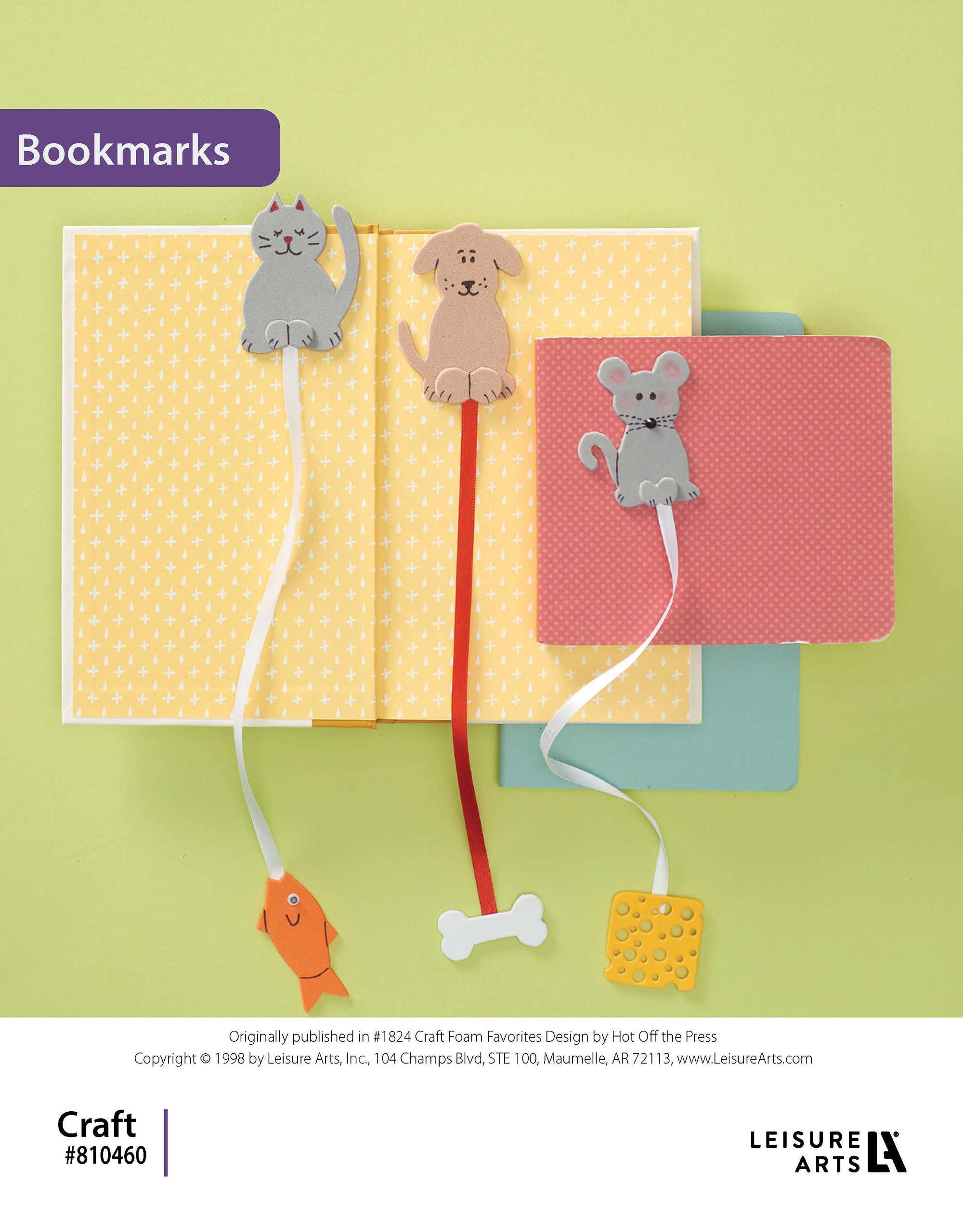 Craft Foam Favorites Bookmarks ePattern