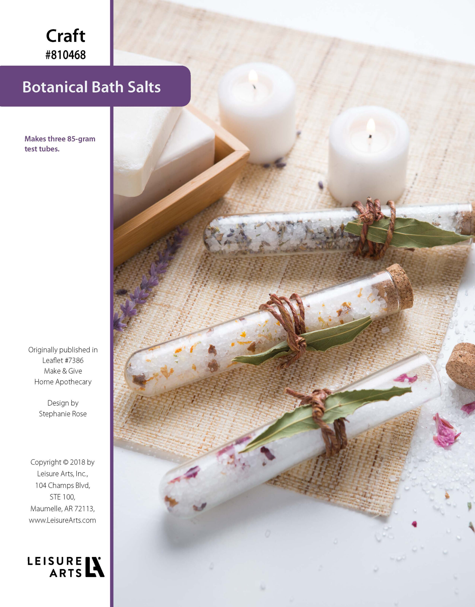 Leisure Arts ePattern Apothecary Botanical Bath Salts