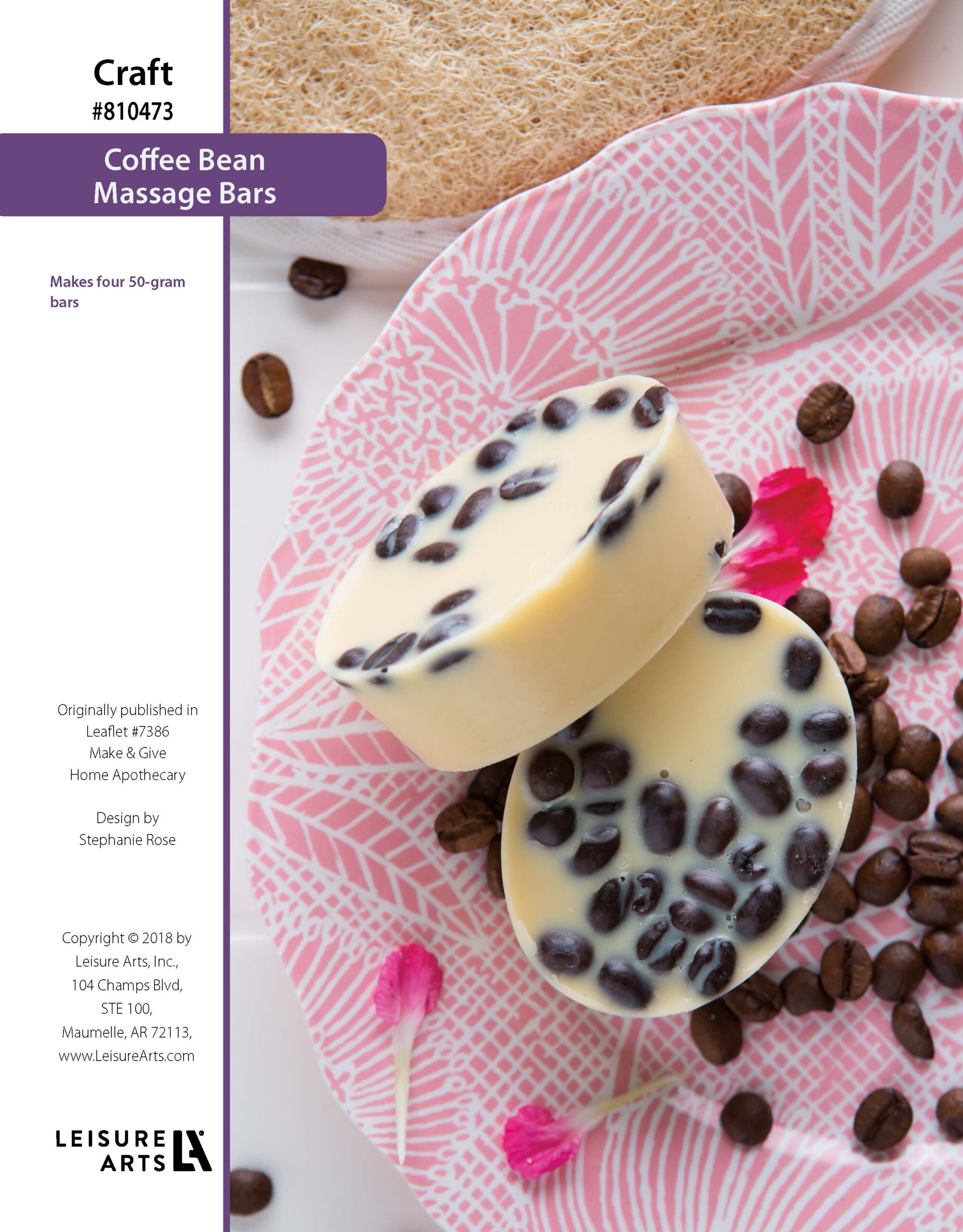 Leisure Arts ePattern Coffee Bean Massage Bars