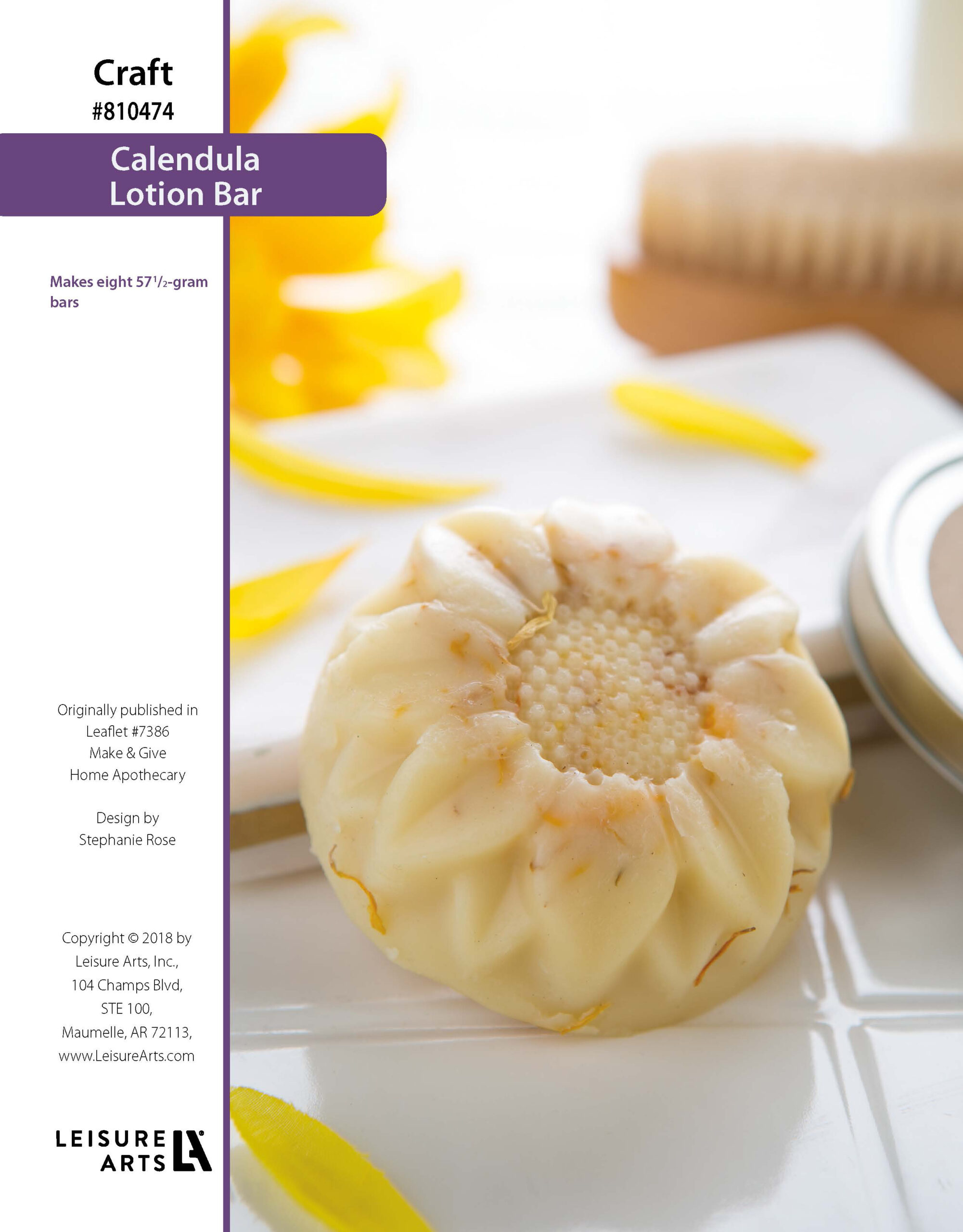 Leisure Arts ePattern Calendula Lotion Bar
