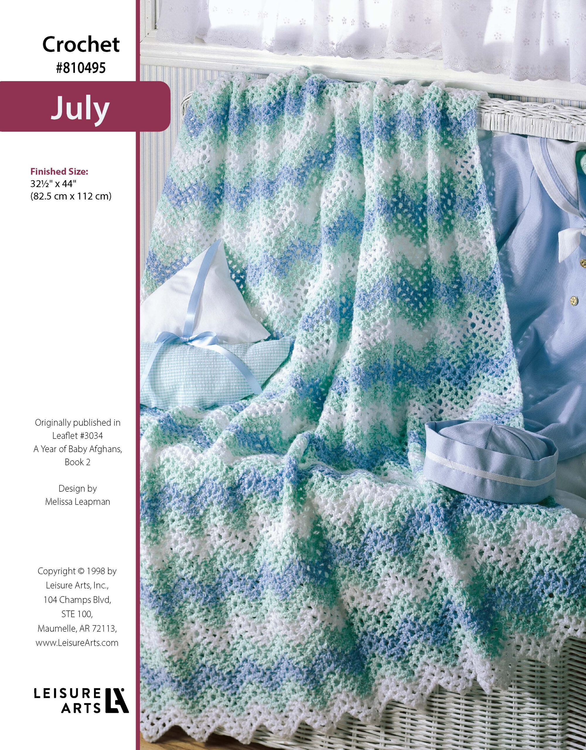 Leisure Arts A Year of Baby Afghans Book 2 July Crochet ePattern