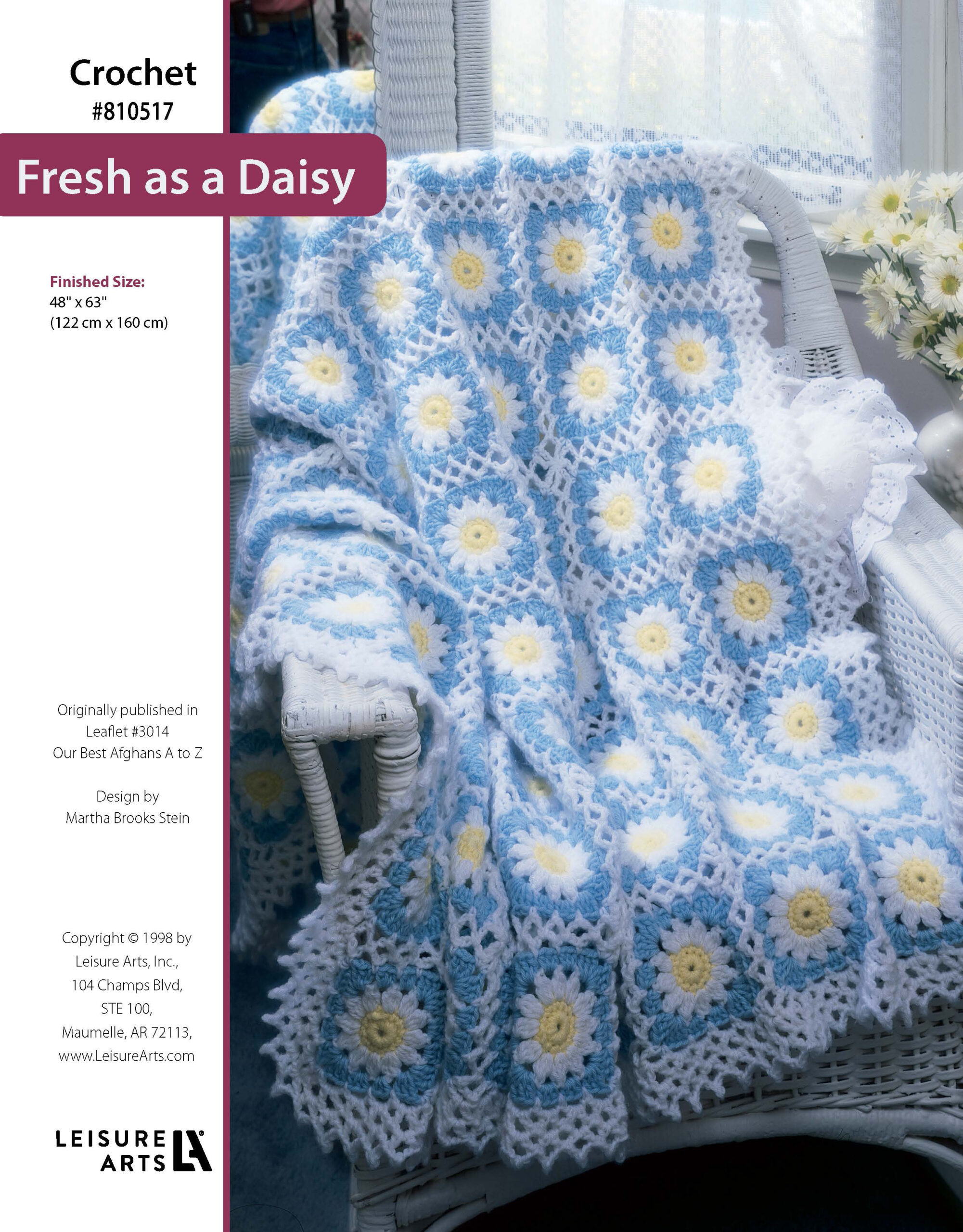 Leisure Arts Our Best Afghans A To Z Fresh as a Daisy Crochet ePattern