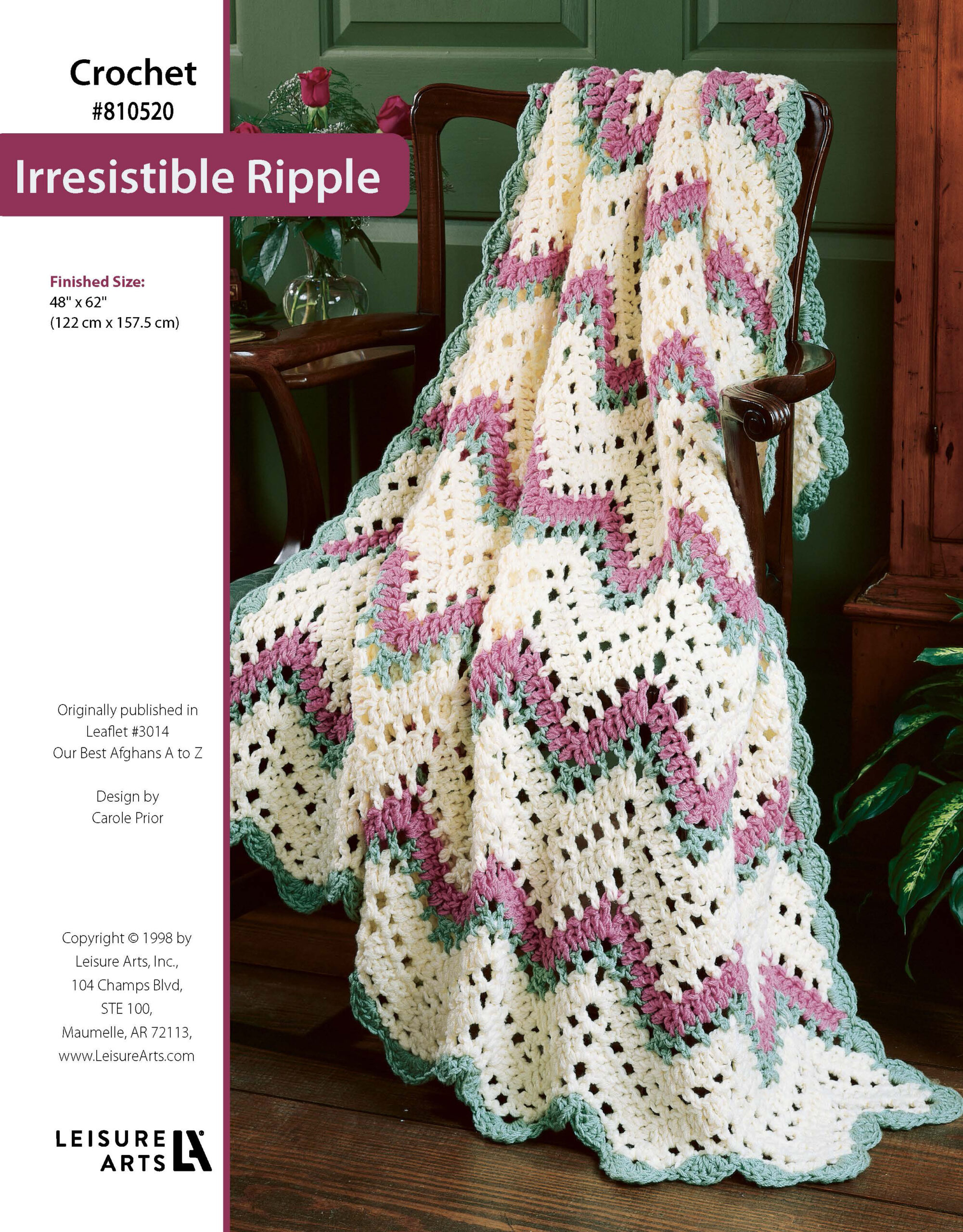 Leisure Arts Our Best Afghans A To Z Irresistible Ripple Crochet ePattern