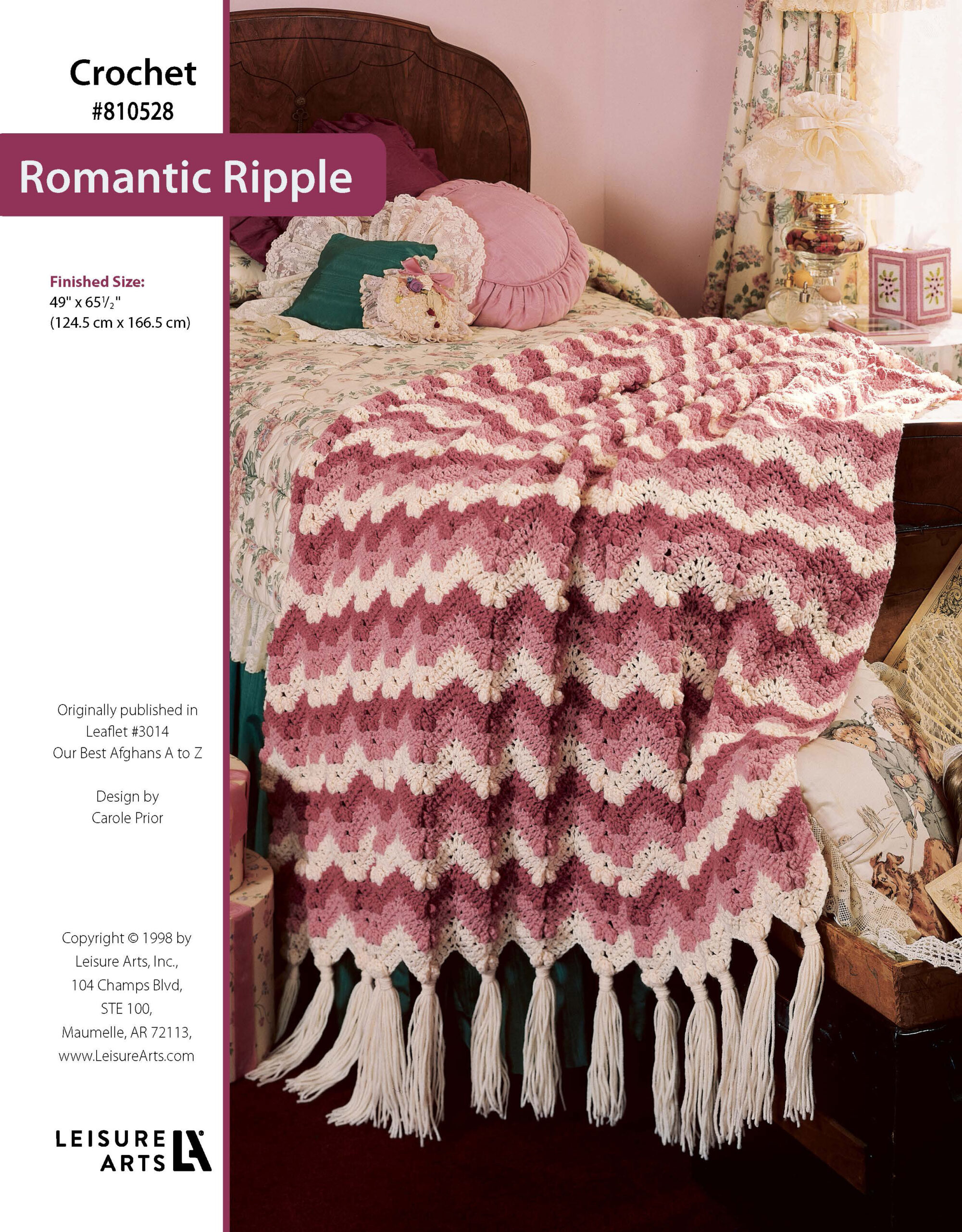 Leisure Arts Our Best Afghans A To Z Romantic Ripple Crochet ePattern