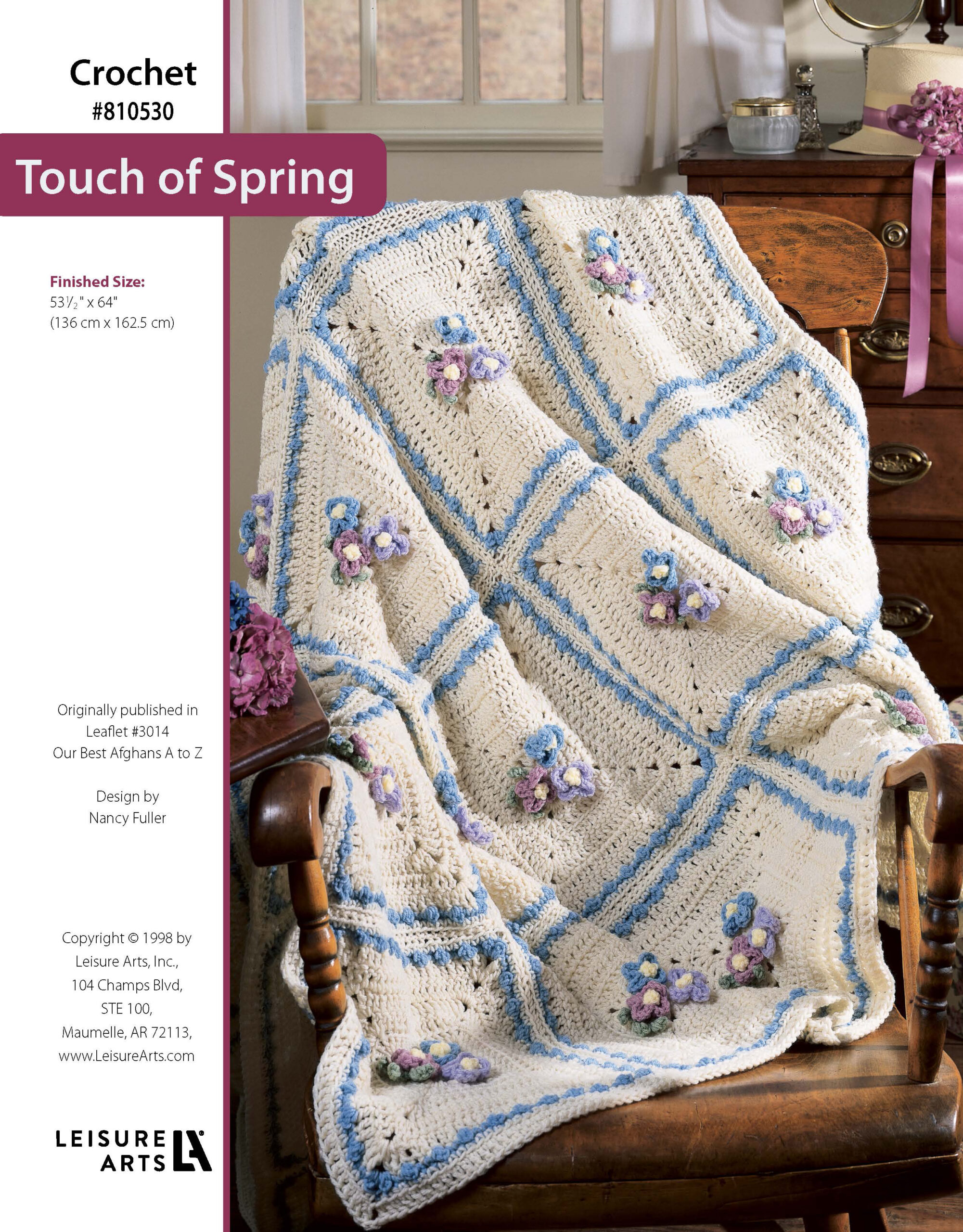 Leisure Arts Our Best Afghans A To Z Touch of Spring Crochet ePattern