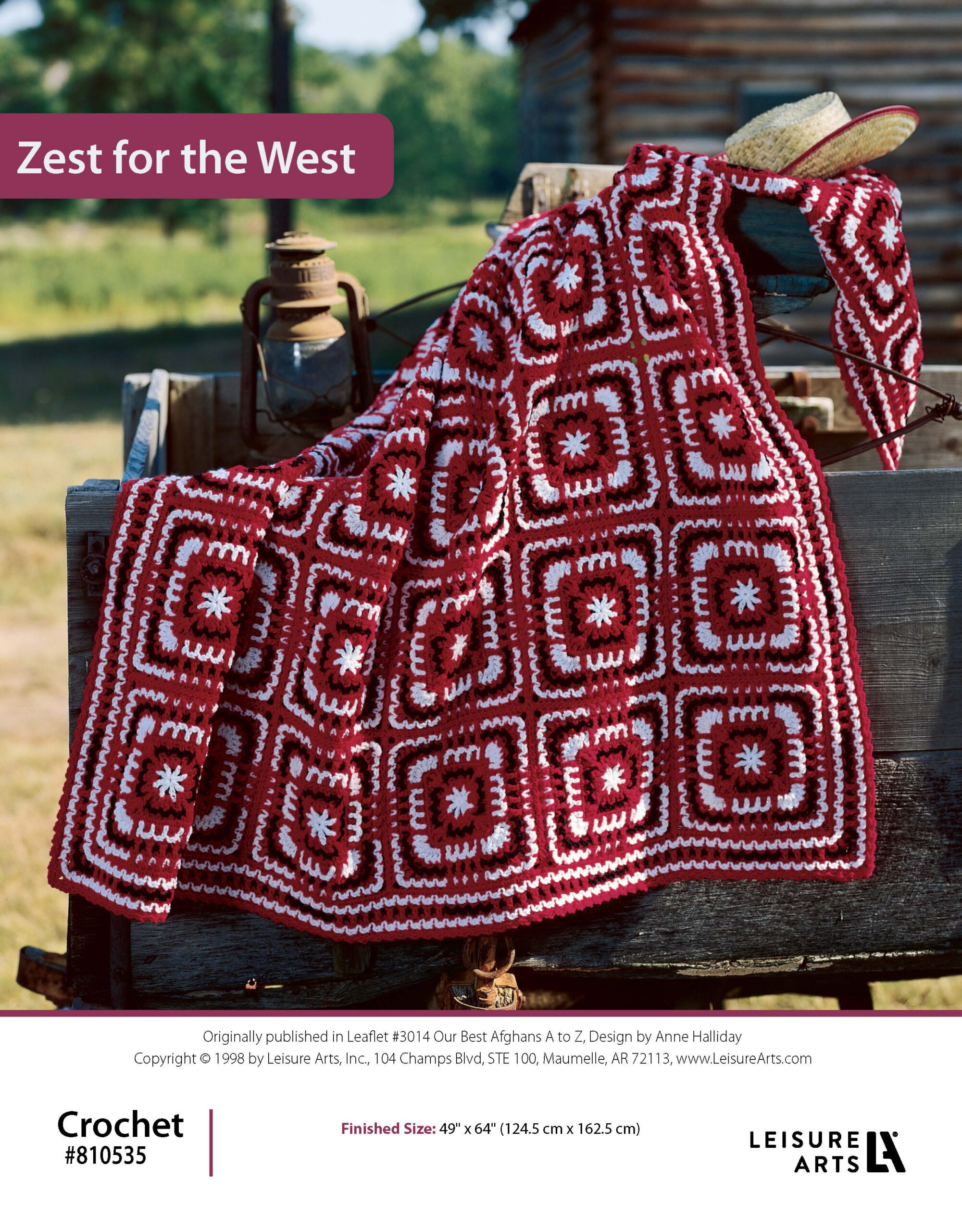 Leisure Arts Our Best Afghans A To Z Zest for the West Crochet ePattern