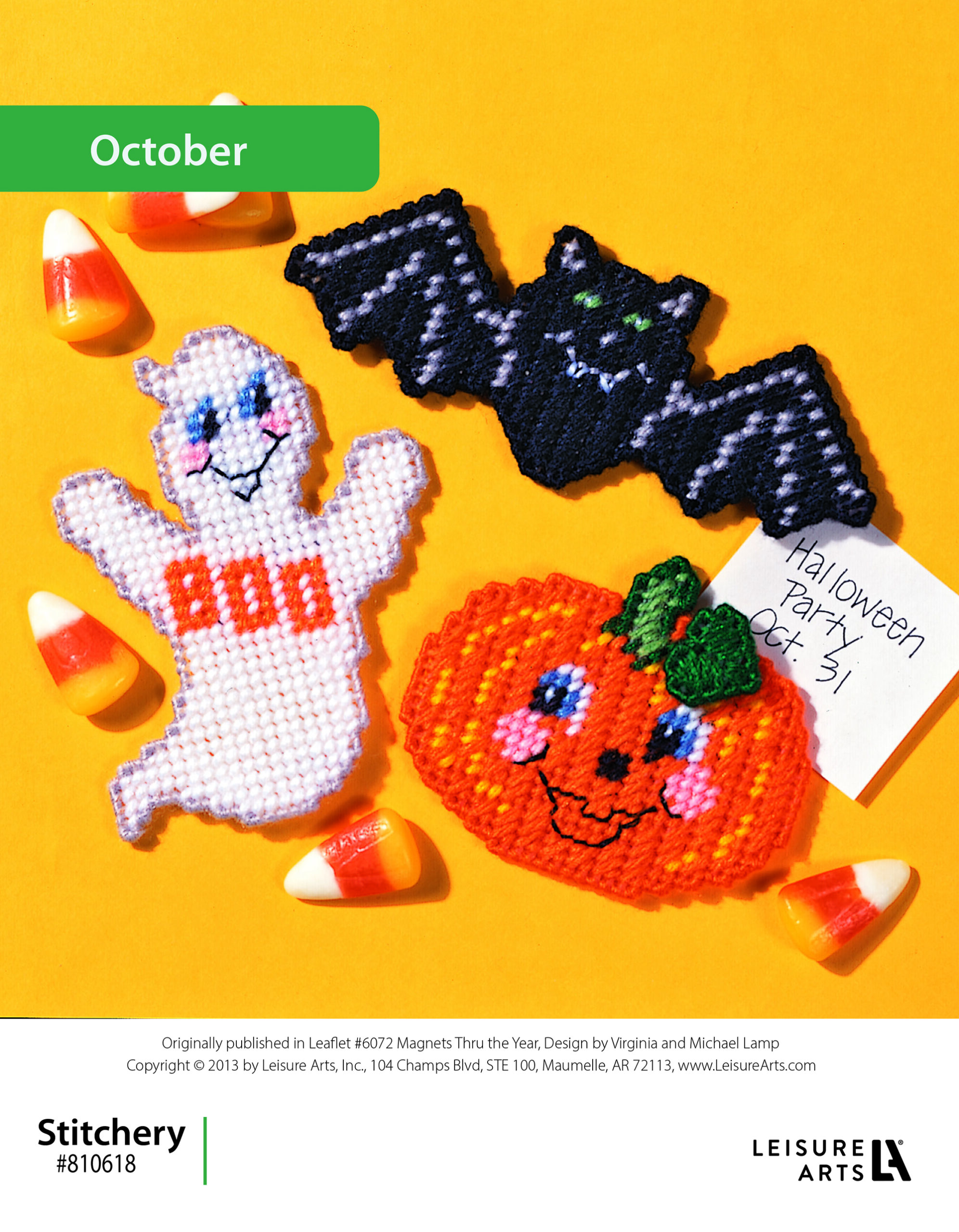 Leisure Arts ePattern Magnets Thru The Year October