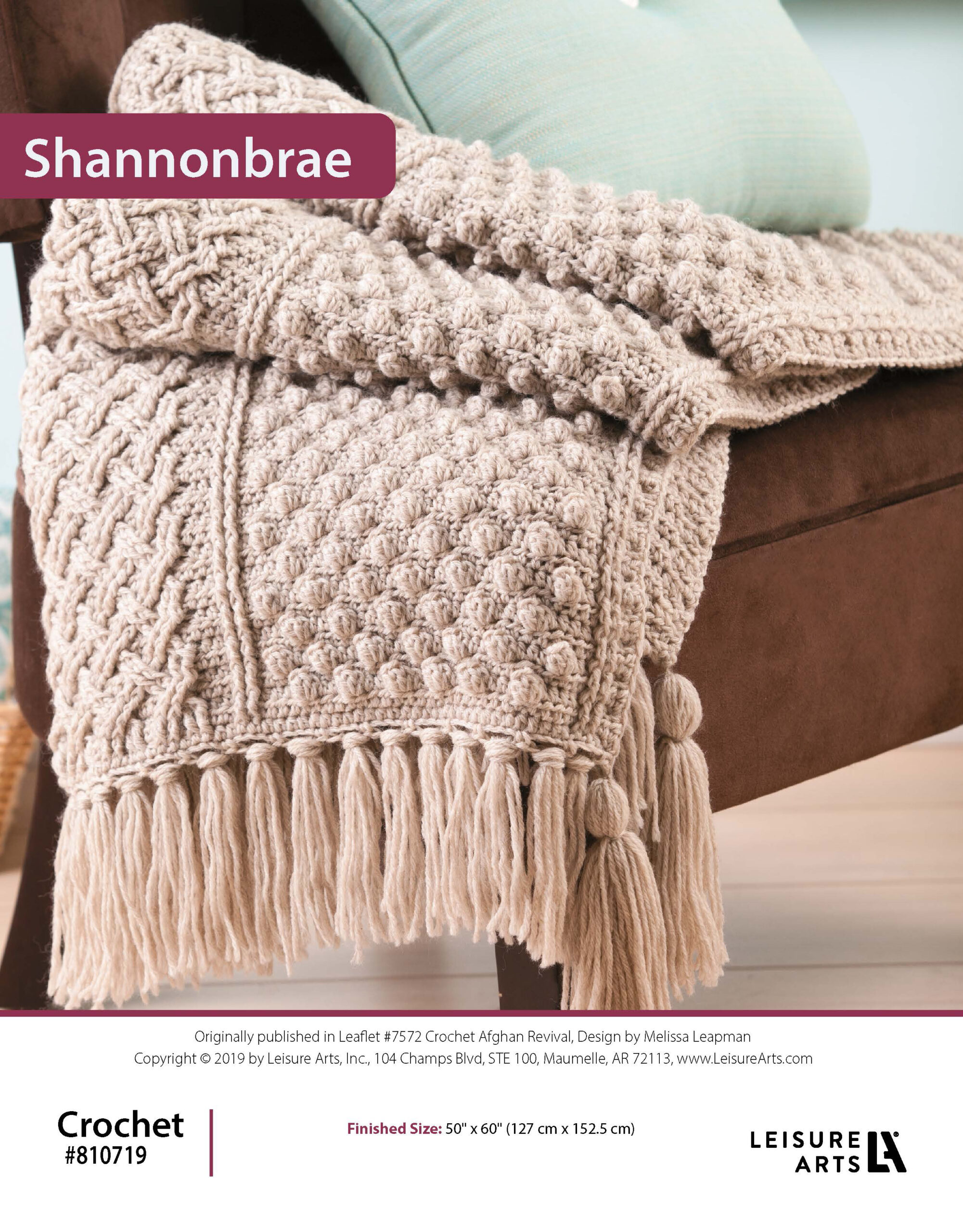 Leisure Arts Crochet Afghan Revival Shannonbrae ePattern